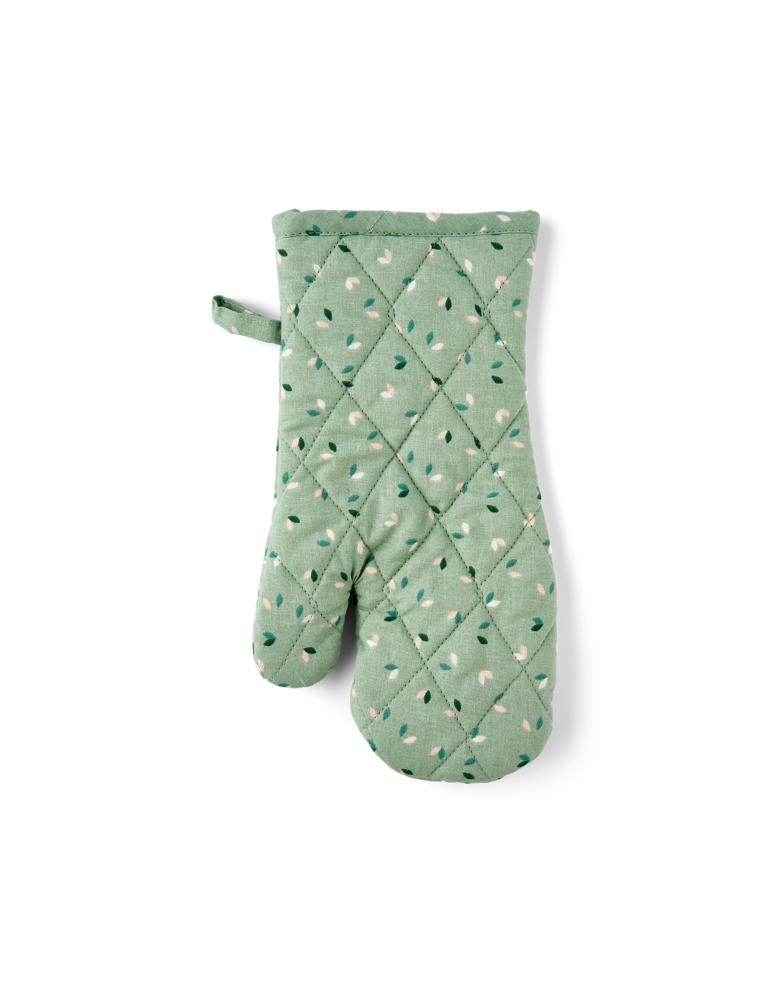 mint green oven gloves