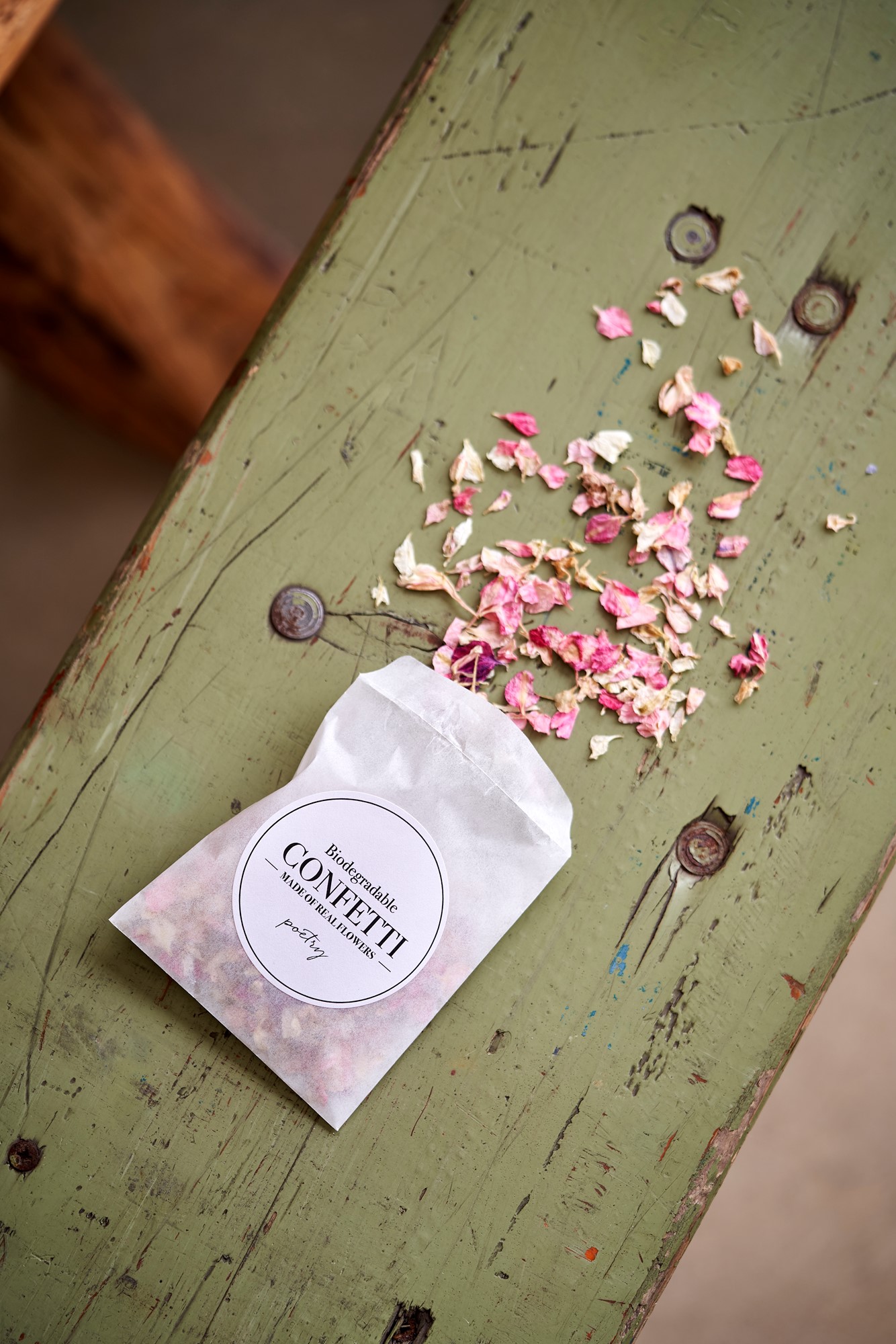 Biodegradable flower confetti Dried flowers. 2 g. Søstrene Grene