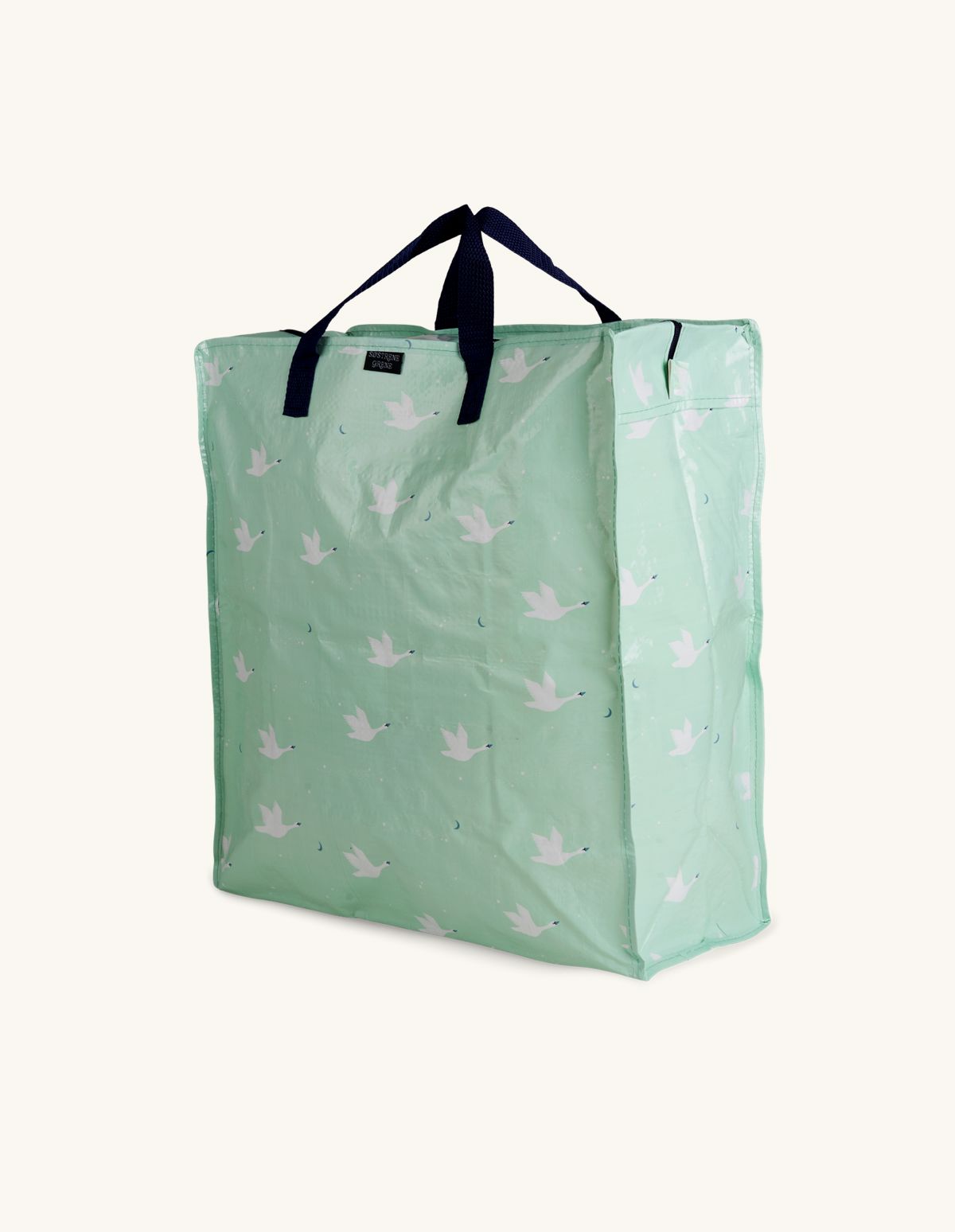 Shopper bag with zipper | Polyethylene/nylon. 40,5 x 19 x 45 cm ...