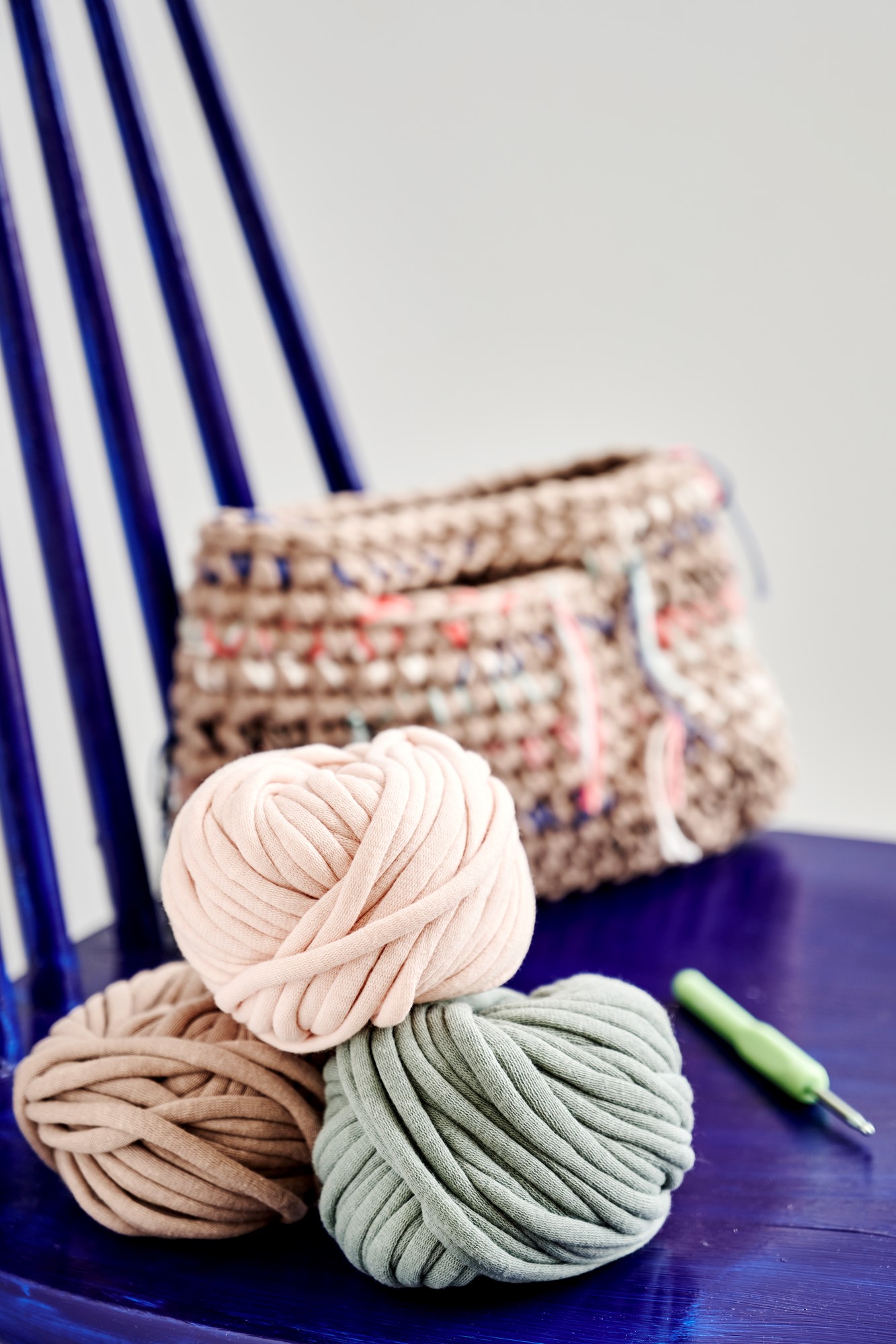 Ribbon yarn Cotton and nylon 50 g Søstrene Grene