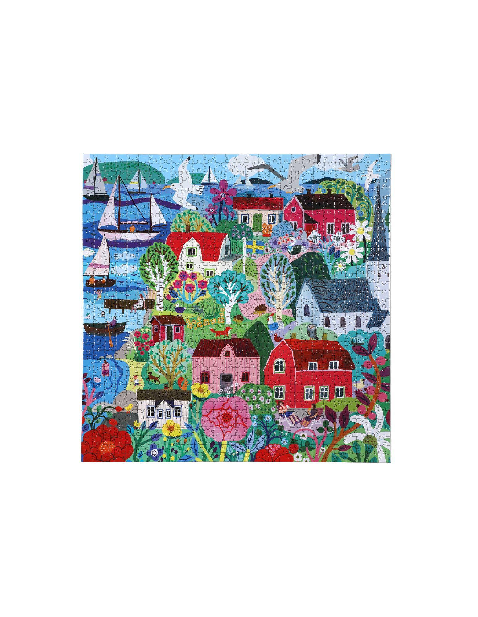Puzzle Swedish Fishing Village 1000 pcs Papier. 58,4 x 58,4 cm