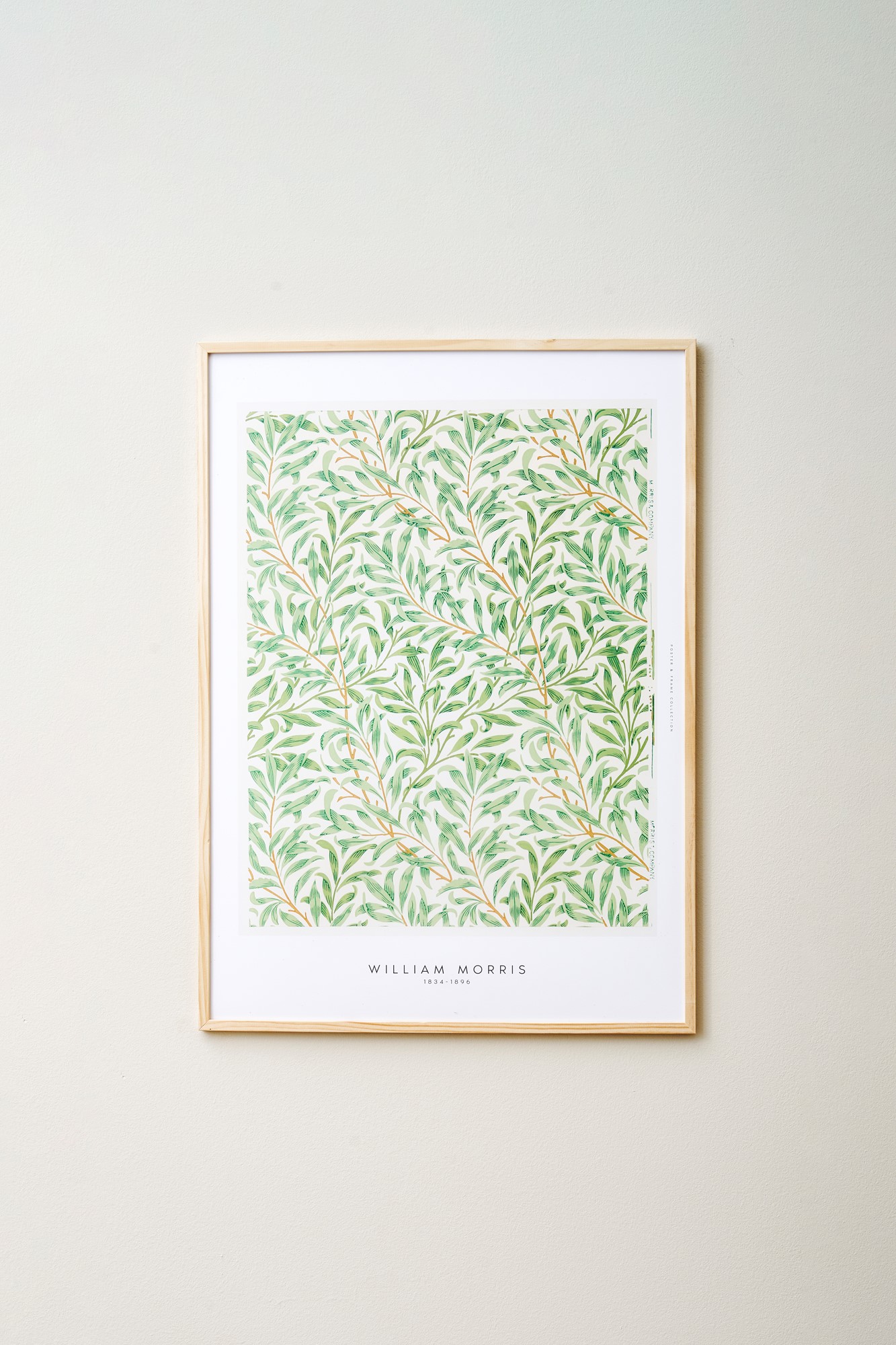 Poster Green Leaves 50 x 70 William Morris. Pine Green Poster and