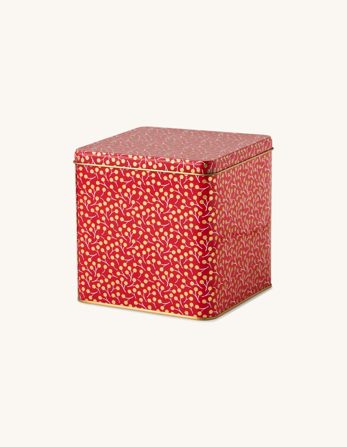 Biscuit Tin Iron tin 14 X 14 1 Cm Red biscuit-tin-iron-tin-14-x-14-1-cm-red