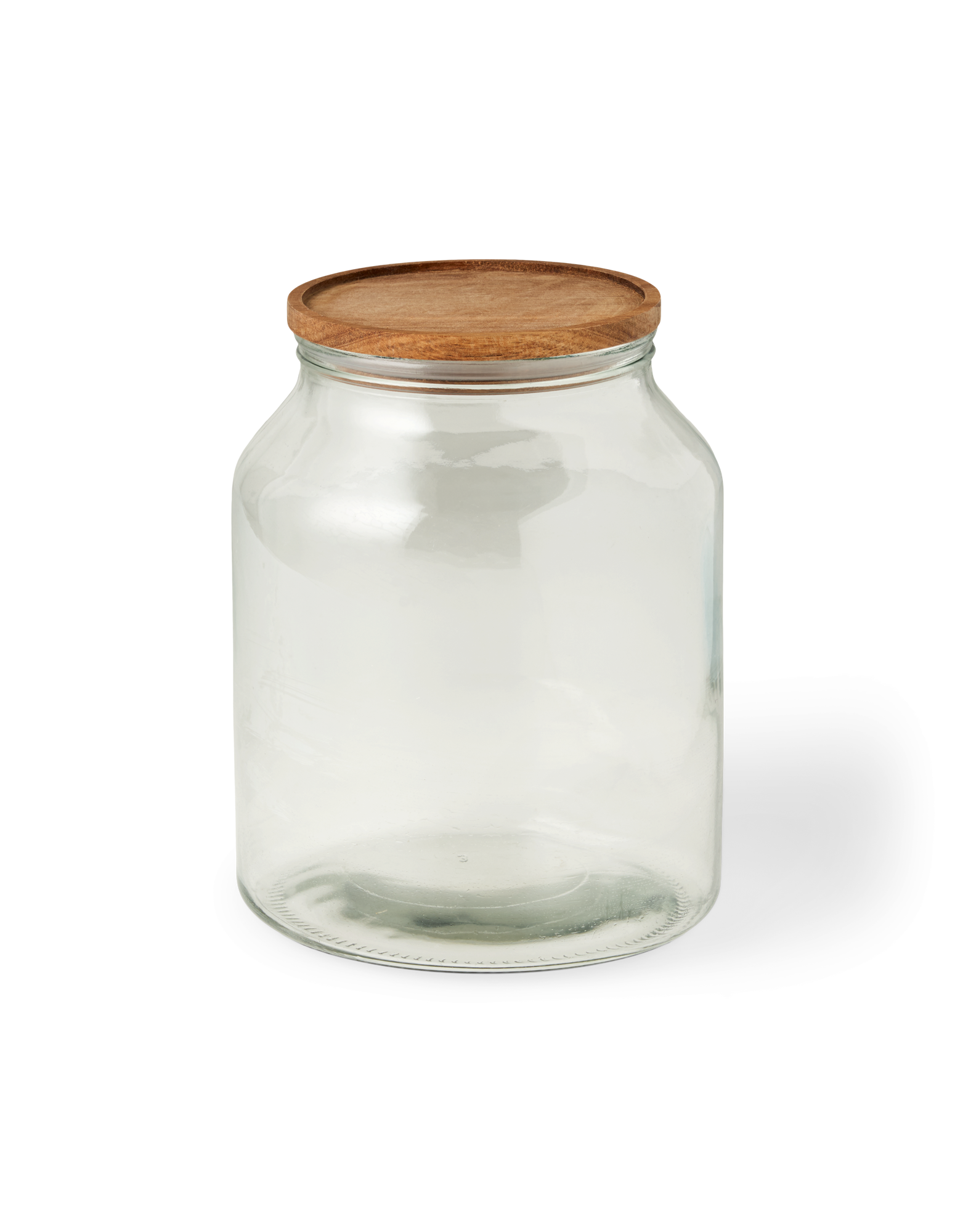 Druppelen nicotine Poging Glazen pot met houten deksel | Glas/acaciahout. 16 x 21 cm. | Søstrene Grene