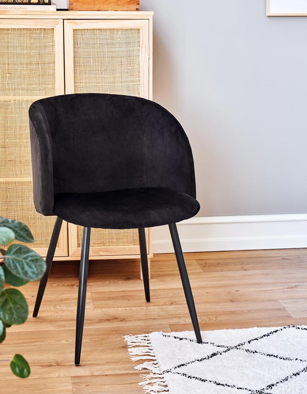 Fluwelen stoel | Polyester ijzer | Søstrene Grene