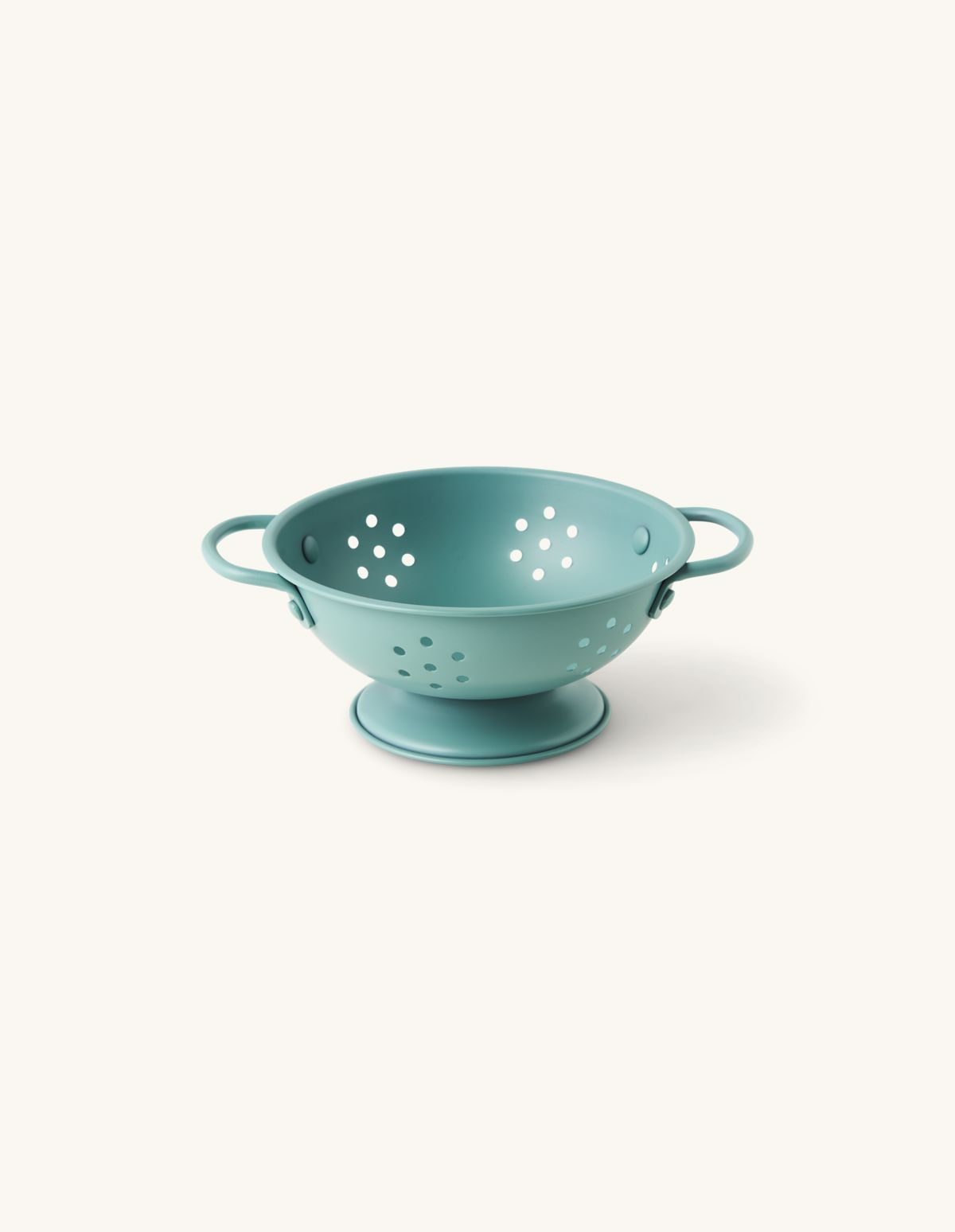 Toy colander | Stainless steel. Ø16 x 6 cm. | Dusty Green
