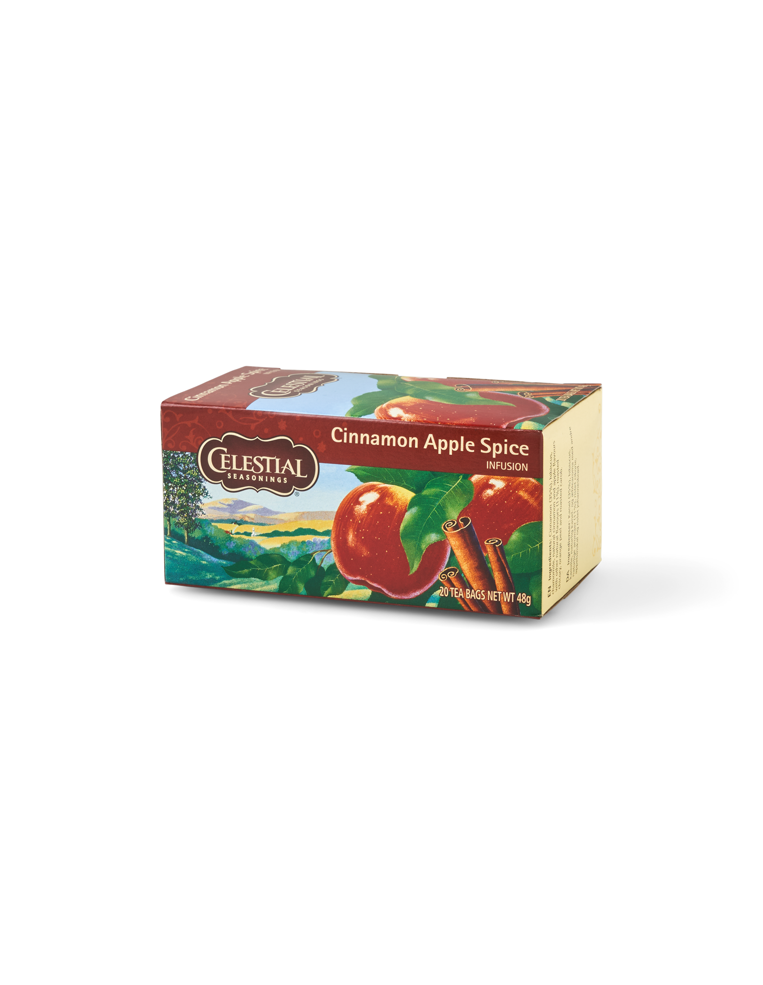 Celestial Cinnamon Apple Spice tea Caffeine free. 20 tea bags