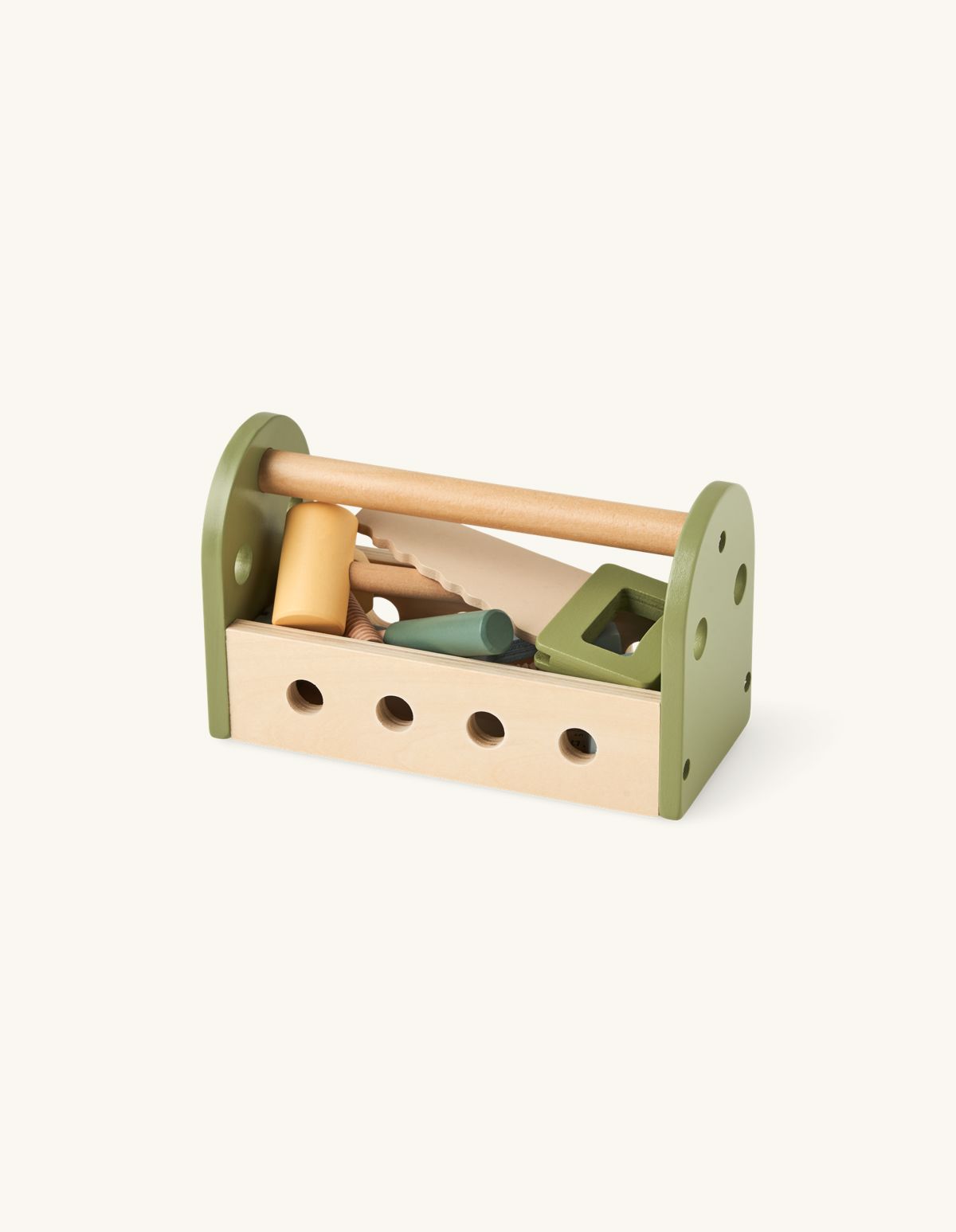 Boîte à outils en jouet | MDF/schima superba/contreplaqué. 20 x 12 cm. 11 pcs. | Søstrene Grene