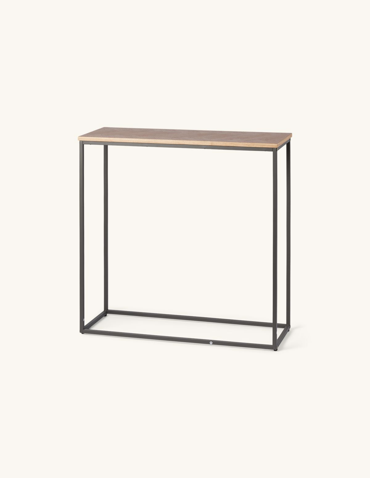 Table console | MDF/bois de frêne/fer. 80 x 30 x 80 cm. | Søstrene Grene