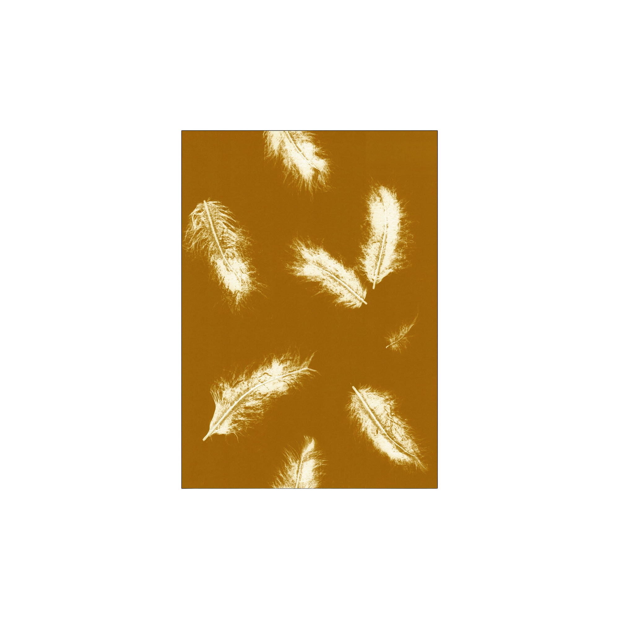 S strene Grene Poster Feather Dark Mustard 40 X 50 King s Cross