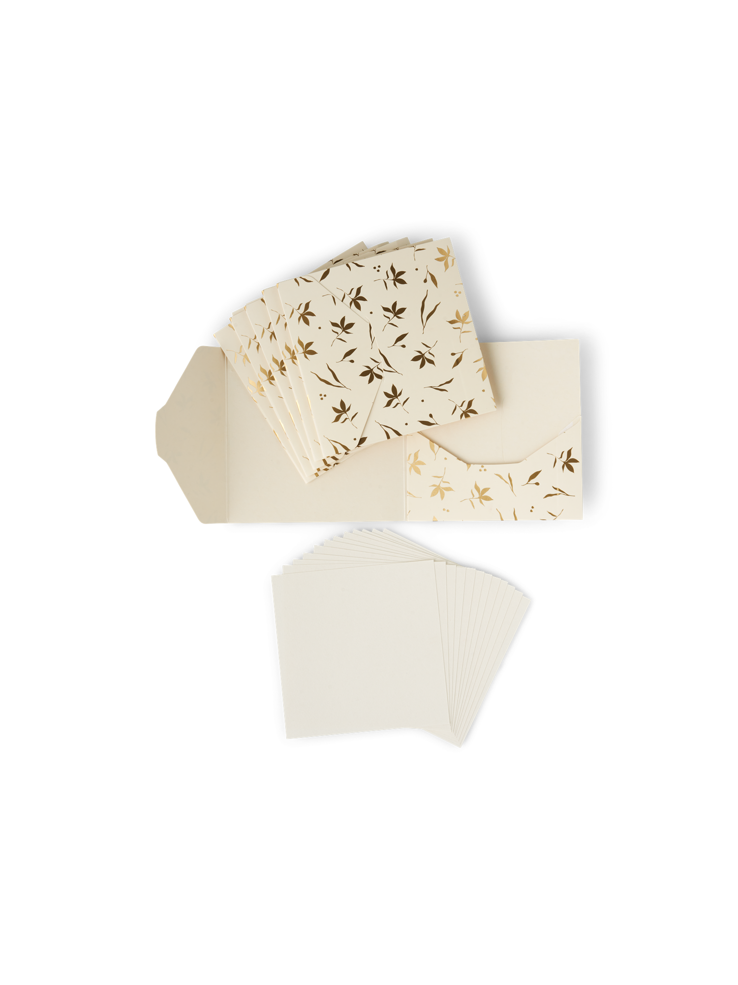praktiserende læge Formindske Klappe Kort med konvolutter | Papir. 11 x 11/12 x 12 cm. 150/250 gsm. 6 stk. | Søstrene  Grene