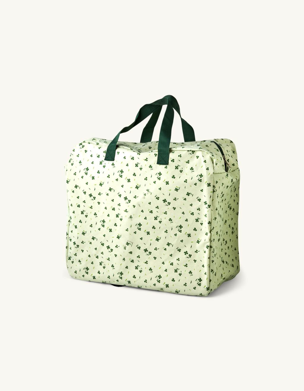 Taske med lynlås | Genanvendt bomuld. 53 x 26,5 x 47,5 cm. | Søstrene Grene