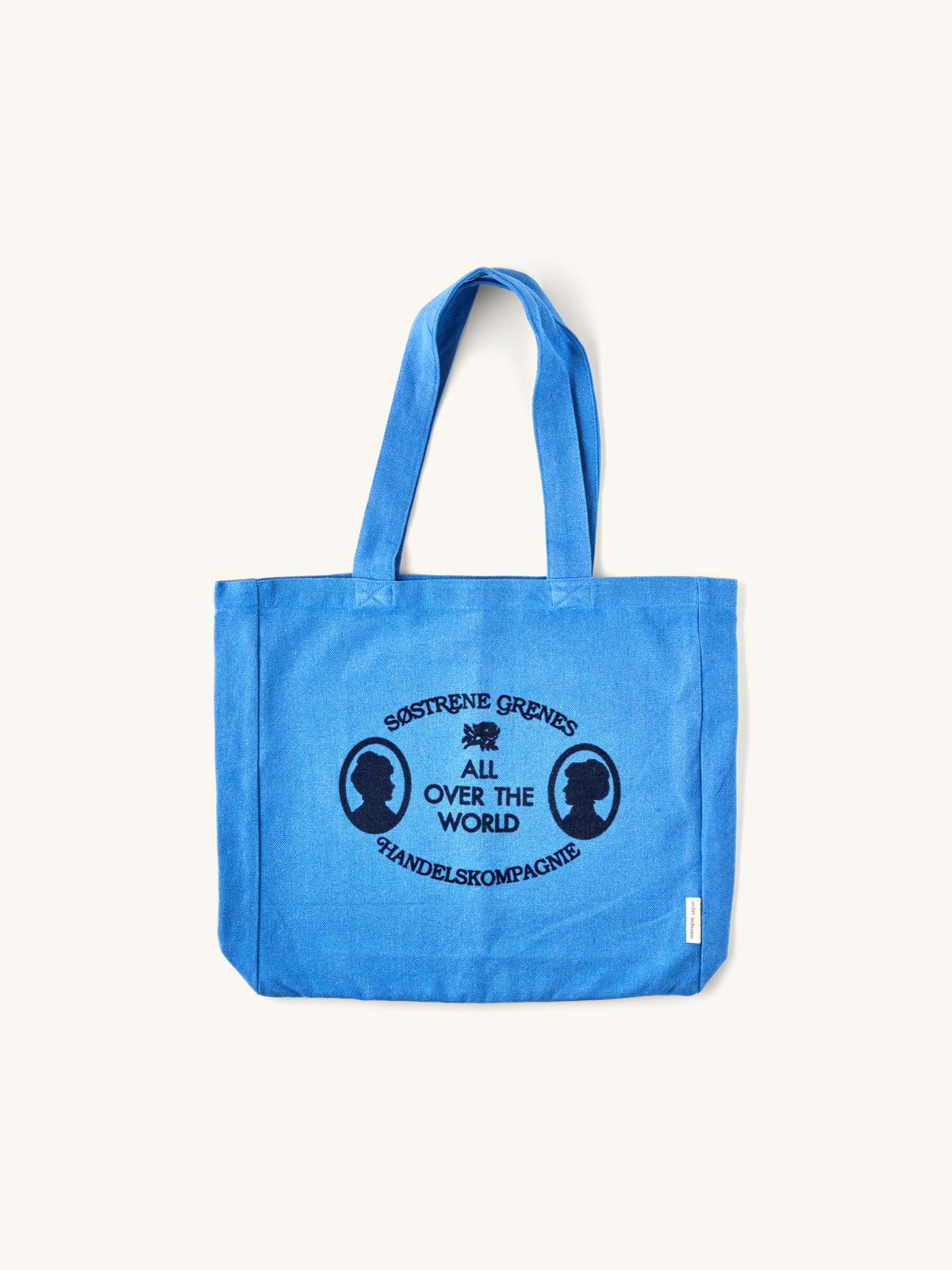 Tote Bag Recycled Cotton polyester 38 X 8 X 36 Cm Blue tote-bag-recycled-cotton-polyester-38-x-8-x-36-cm-blue
