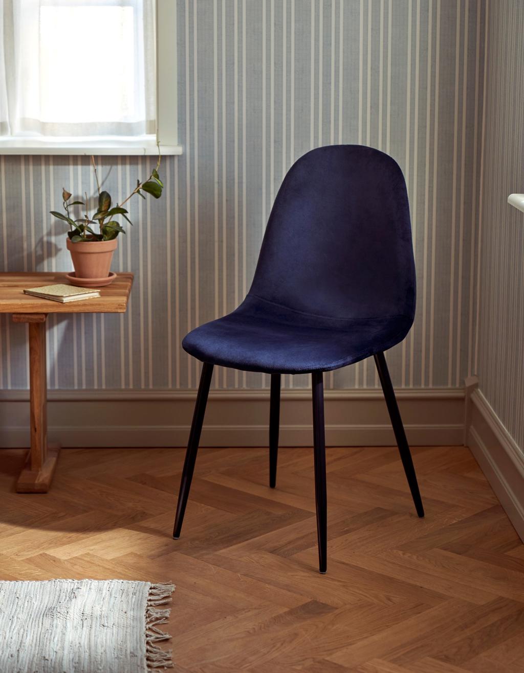 Dierentuin s nachts in plaats daarvan eindpunt Fluwelen stoel | Polyester/ijzer/populier/schuim. 40 x 47 x 87 cm. |  Søstrene Grene