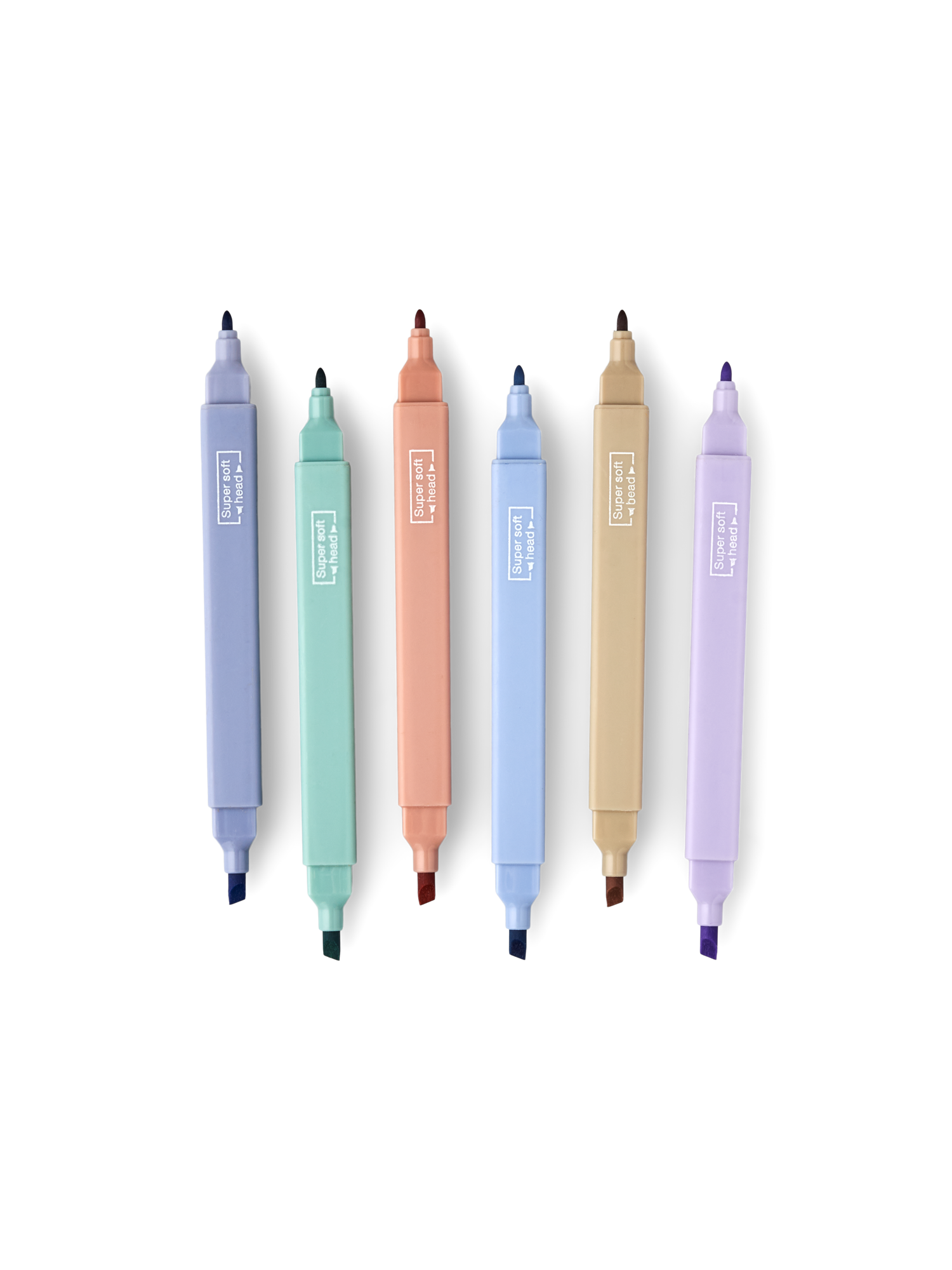 Highlighter set Polypropylene/waterbased ink. 6 pcs. Søstrene Grene