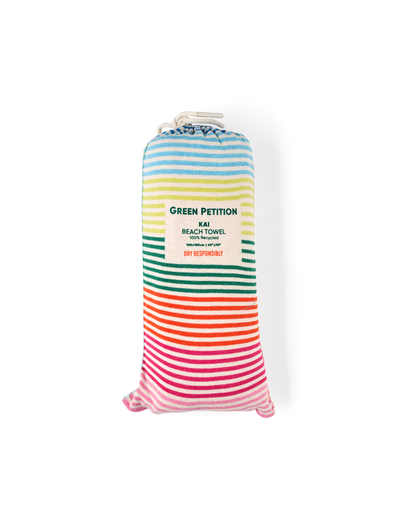 Towel 100 x 180 Green Petition Søstrene Grene