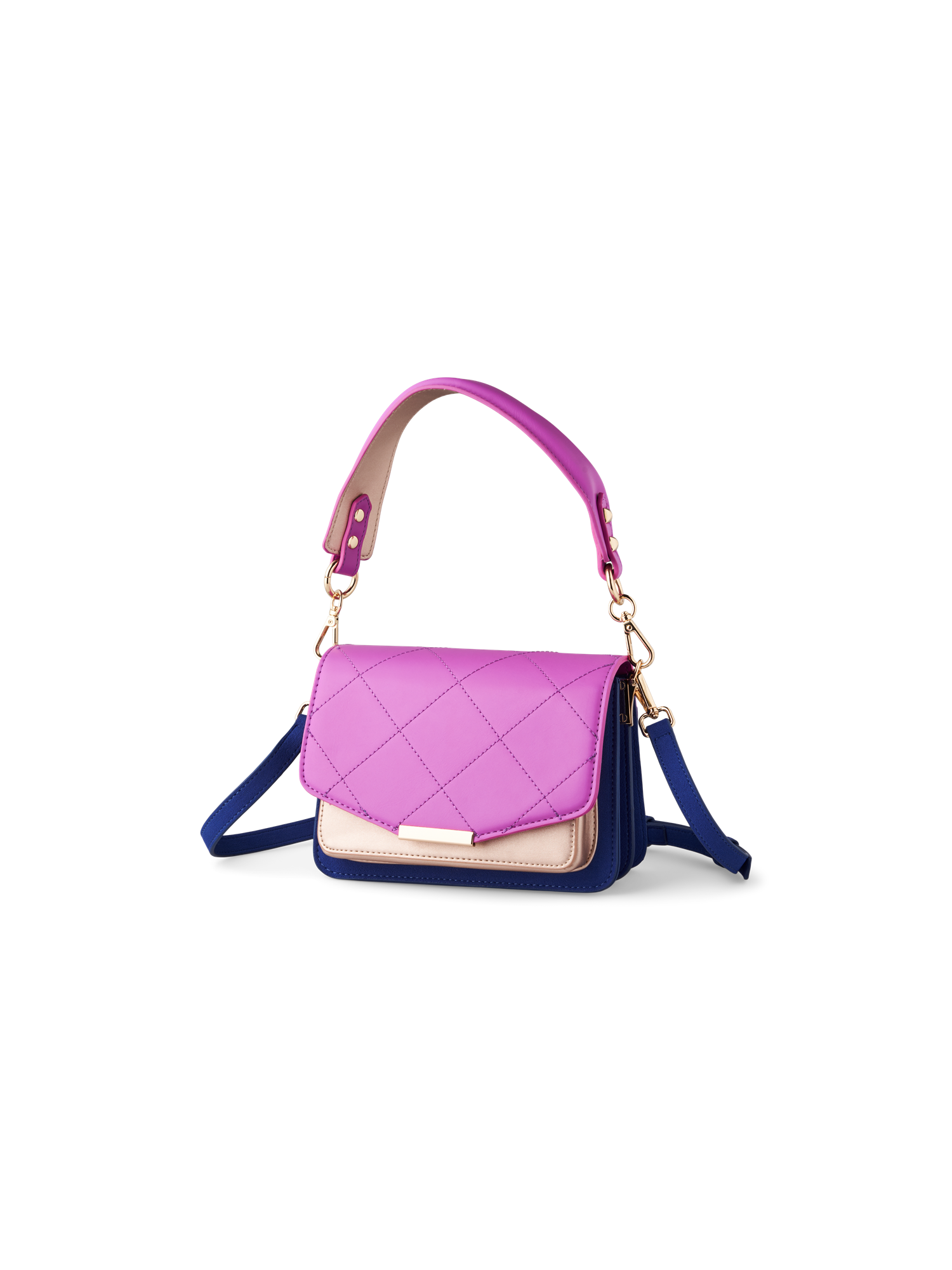 blanca-h-ndtaske-lille-polyuretan-20-3-x-11-x-14-5-cm-navy-rose