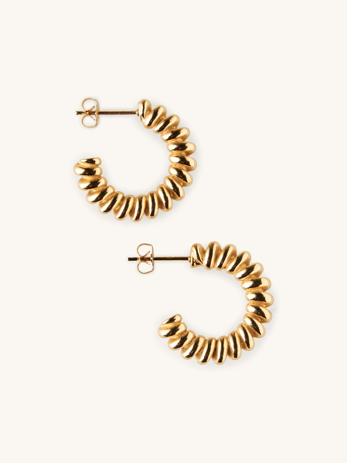 Nuska Oorbellen Messing 18k Verguld 24 X 3 X 24 Mm 2 Stk Gold nuska-oorbellen-messing-18k-verguld-24-x-3-x-24-mm-2-stk-gold