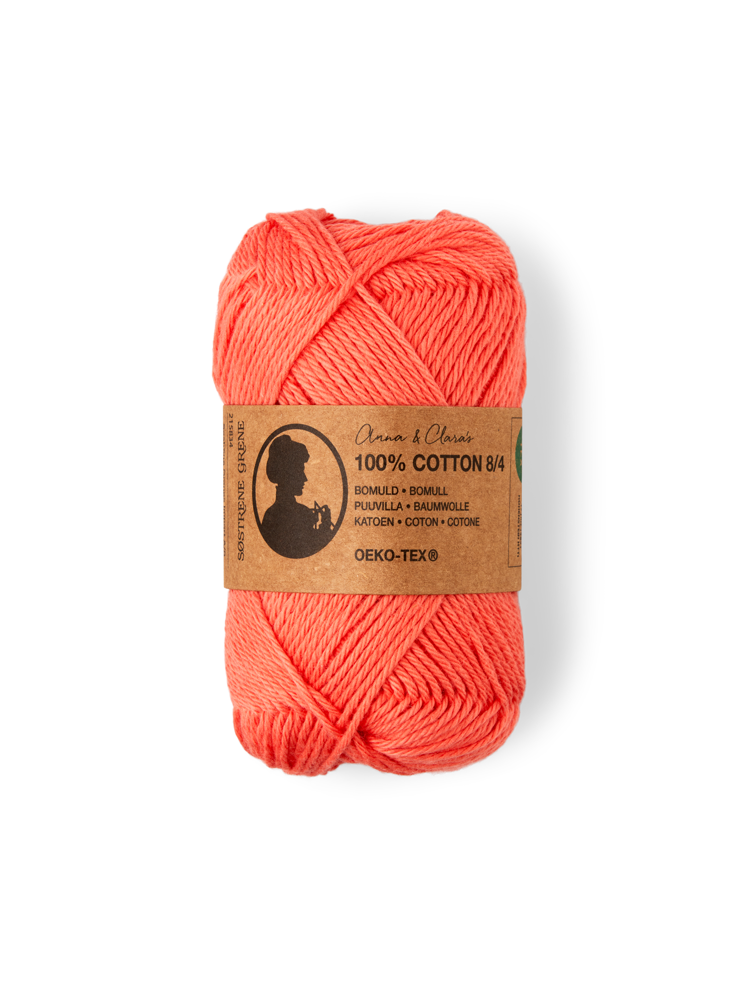 Fil de coton Coton. 25 g = 80 m. Orange Red