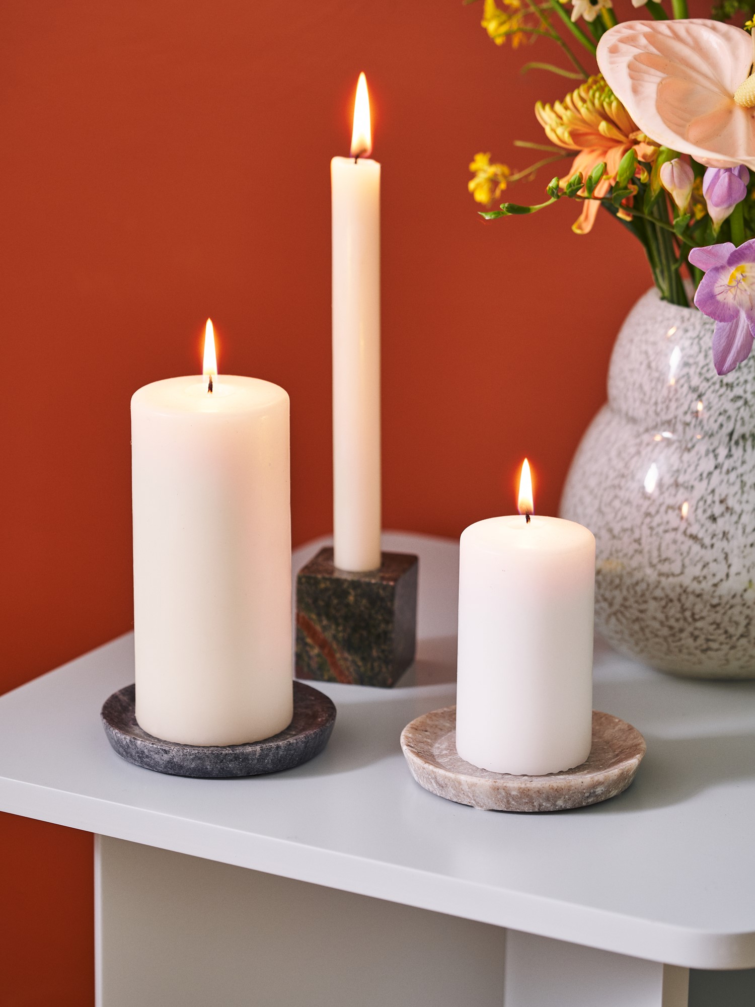 SHAR 2 Pcs Bougeoirs Vintage Rétro Pour Bougies Effilées Chandeliers Pour Centre De Table Mariage Fête Noël Dîner Bougie En Fer Forgé Noir Saint-Valentin