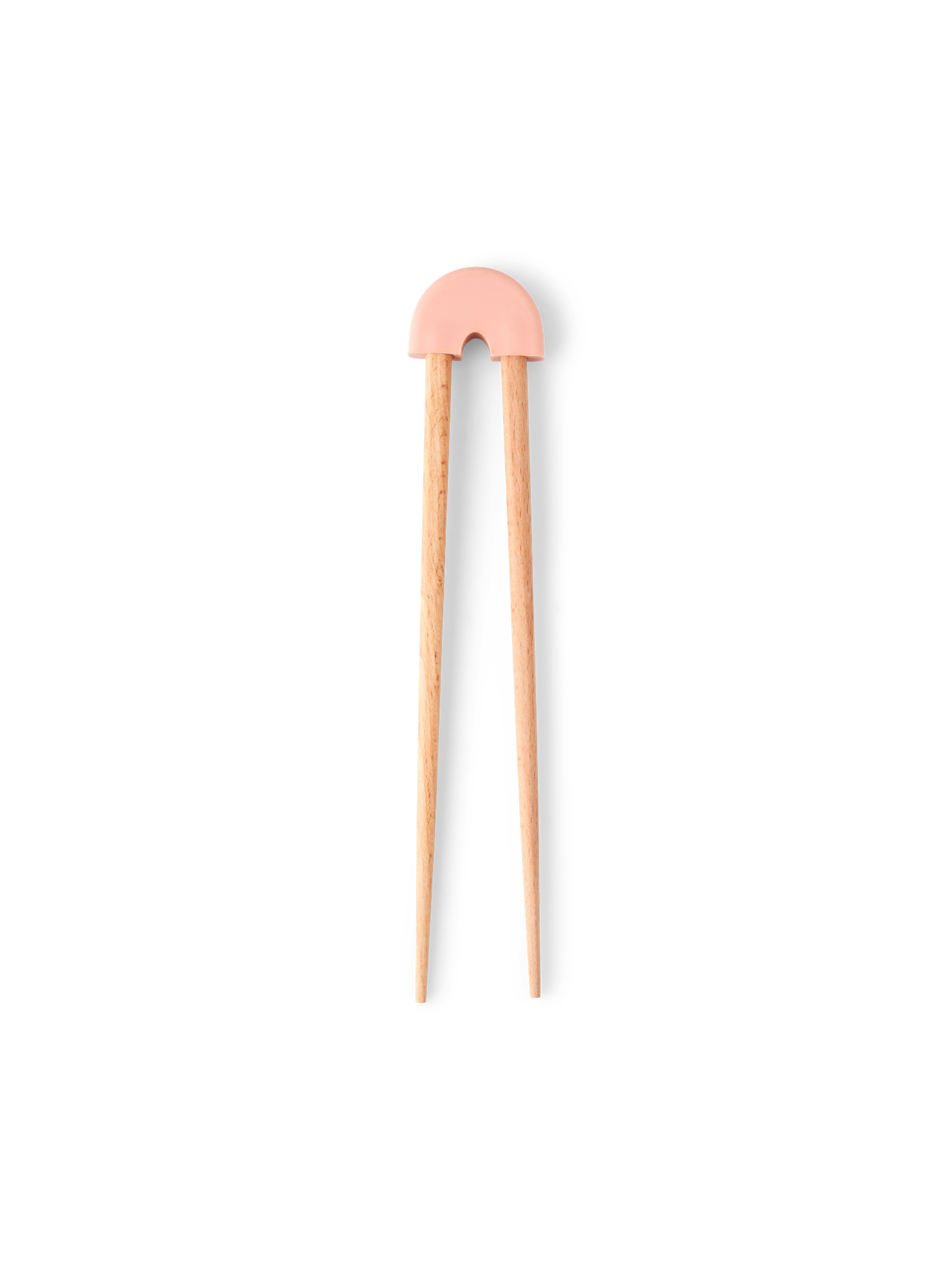 Essstäbchen Für Kinder – 1 Paar Mit Etui, Silikon-Ringe, Leicht Zu Lernen, Für Anfänger (Rosa/Weiß)