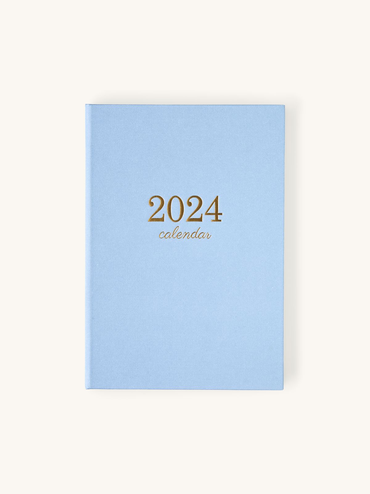 Kalender 2024 Papir/papp. 21 x 15 cm. Misty Blue, Gold