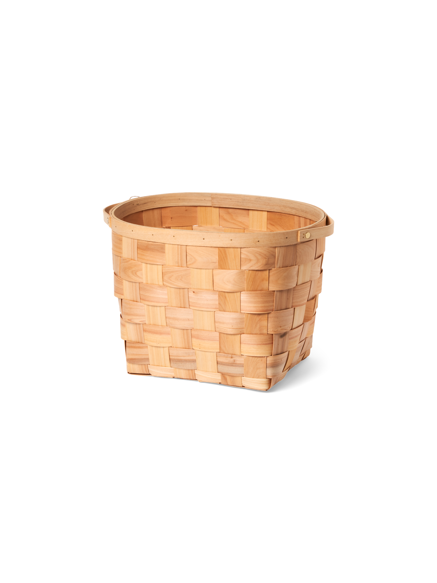Basket Chipwood. 38 x 32 x 28 cm. Nature