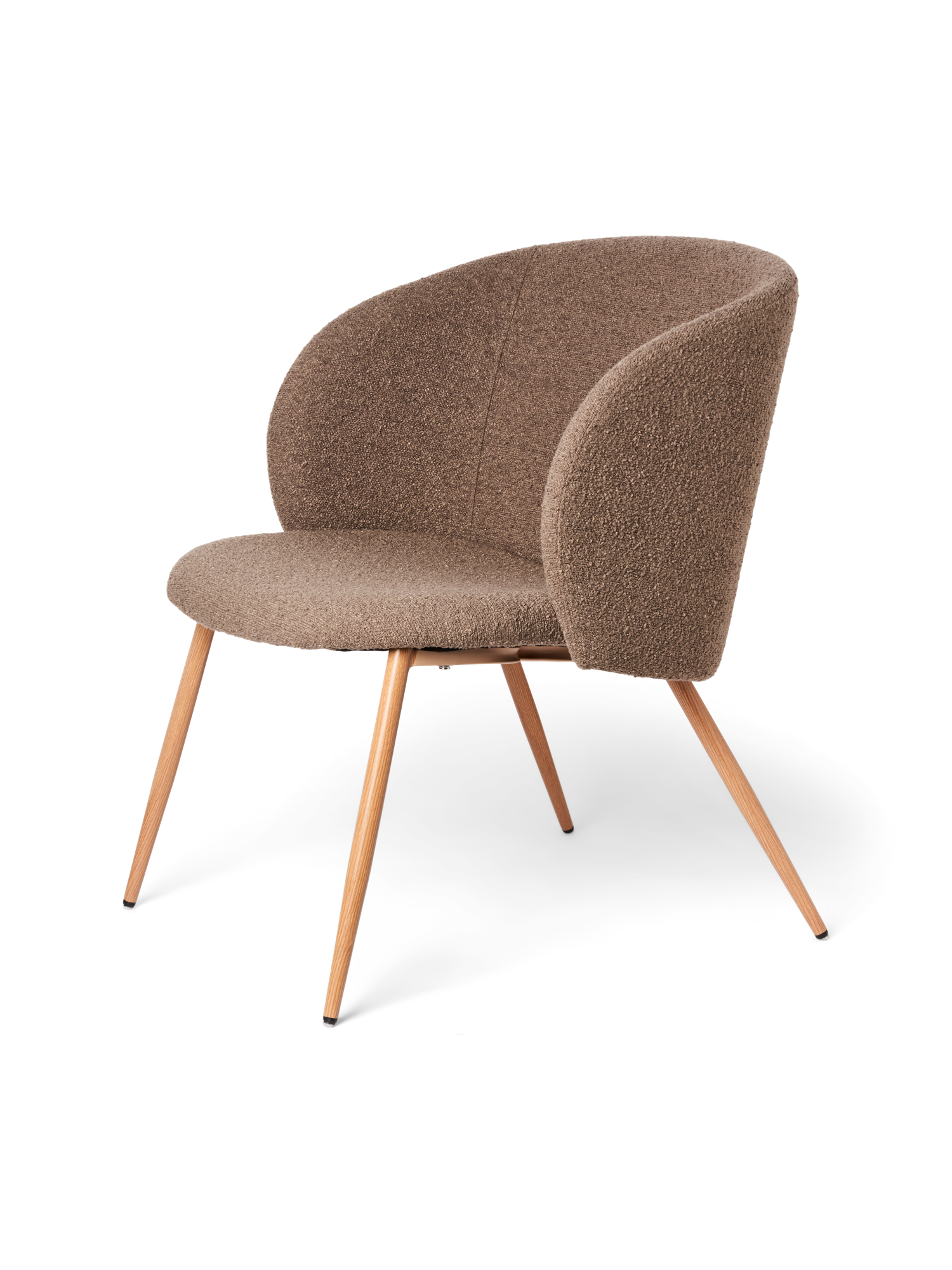 Fauteuil en tissu bouclé