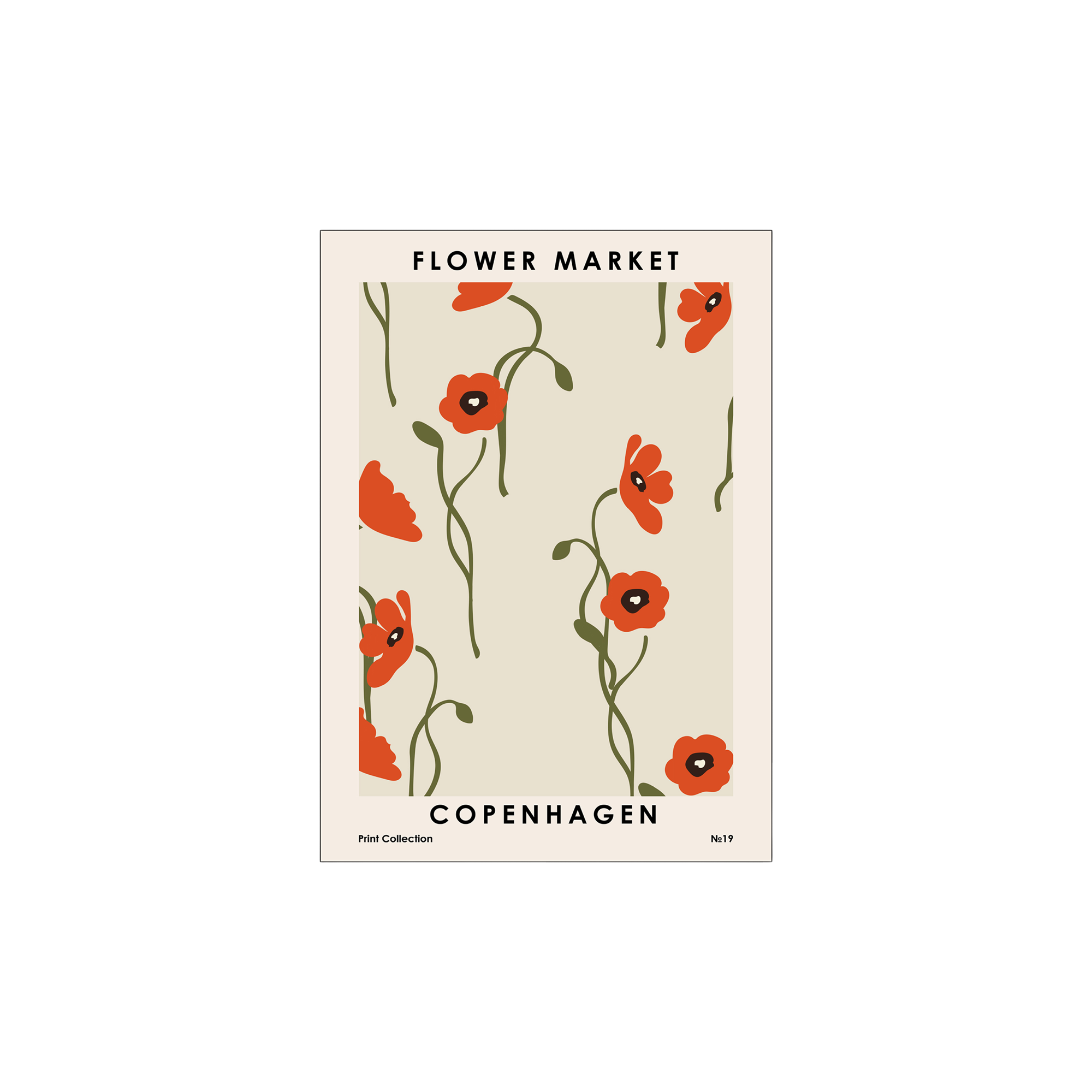 Poster Flower Market Copenhagen 50 x 70 King's Cross