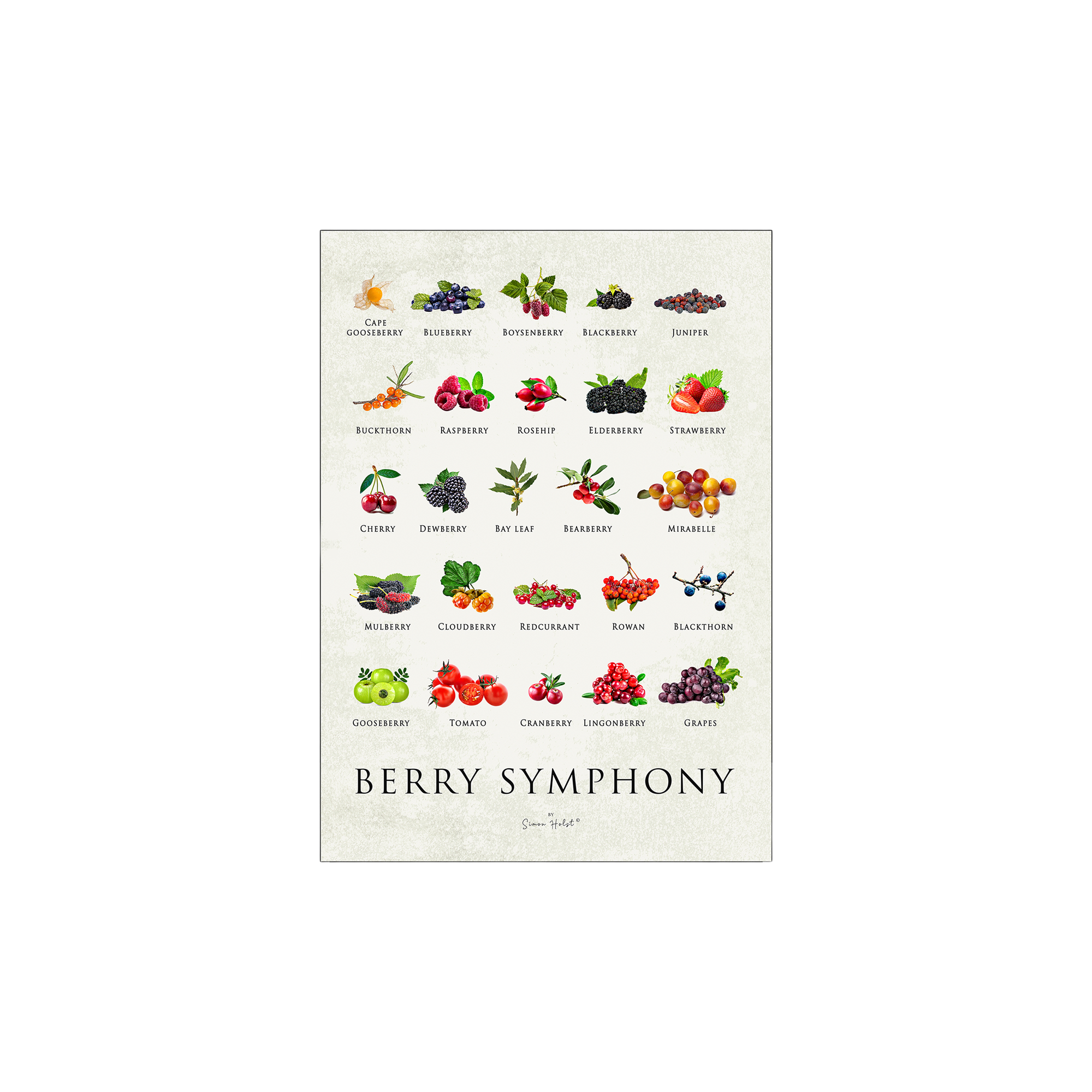 Søstrene Grene Poster Berry Symphony 50 x 70 King's Cross