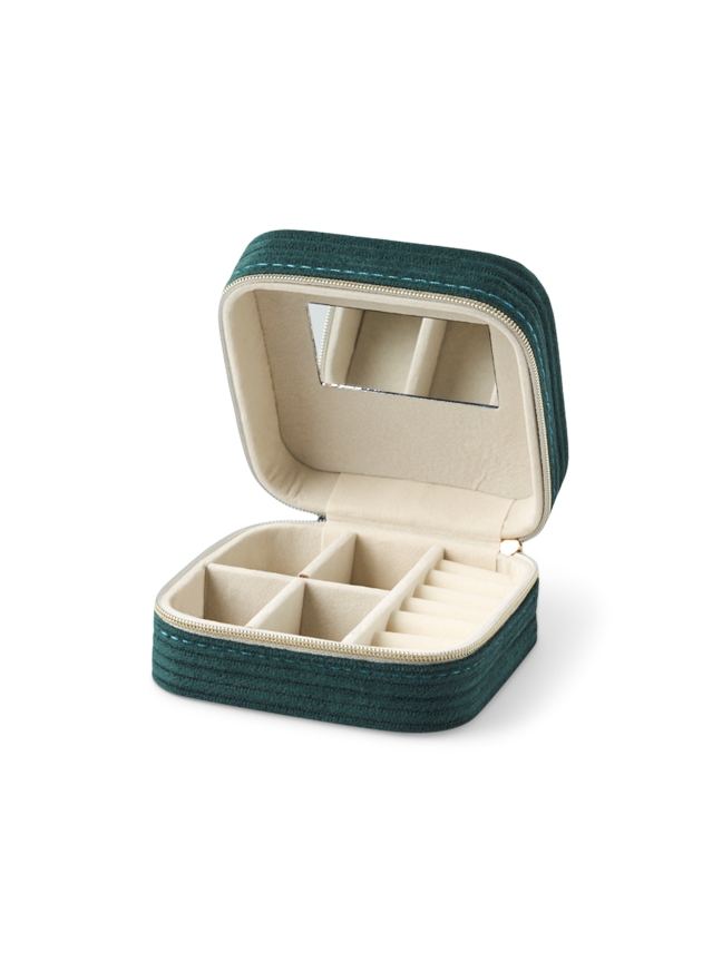 Boîte à bijoux | Velours. 10,5 x 10,5 x 5,5 cm. | Søstrene Grene