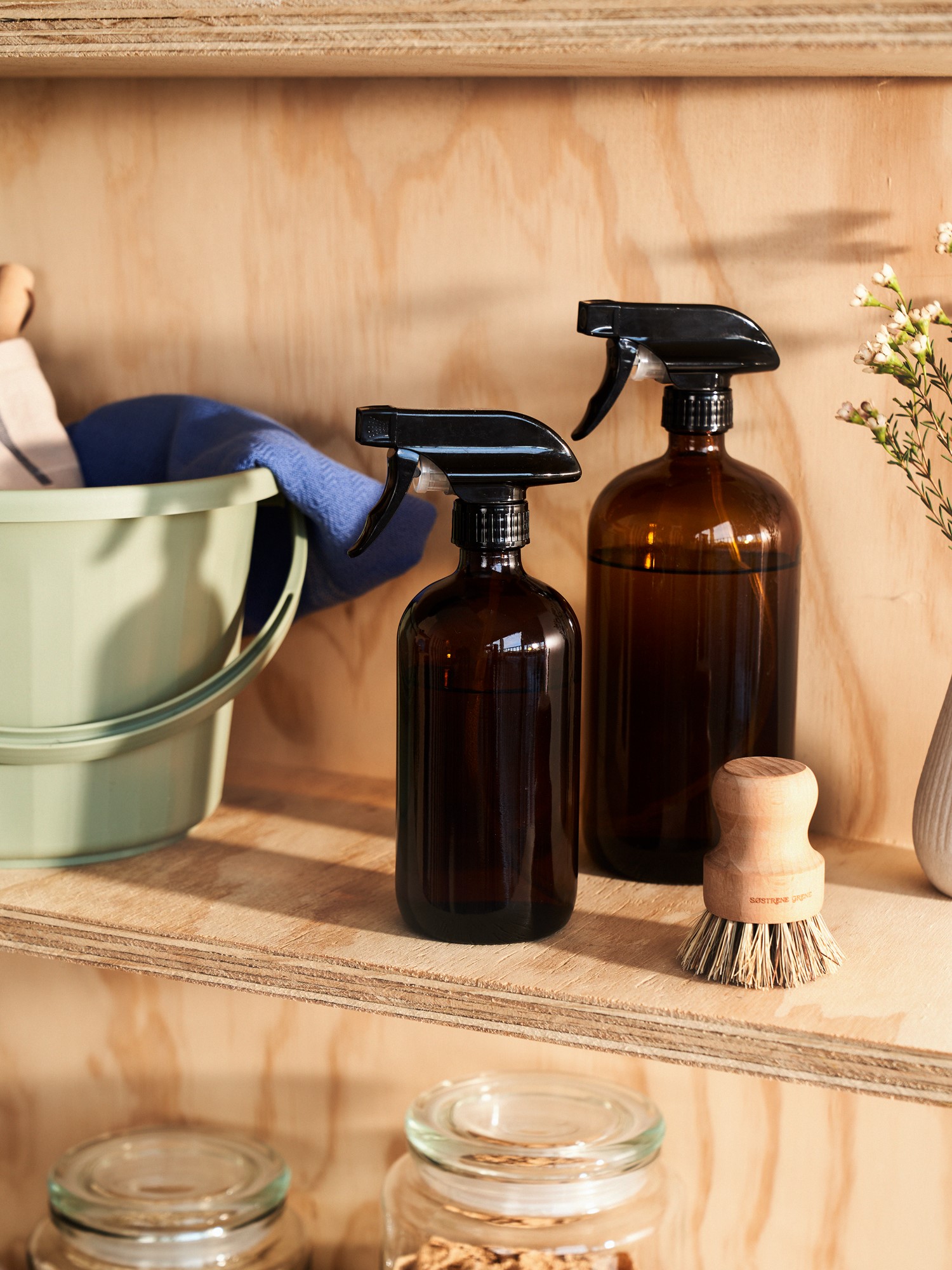 Oputec Flacon Pulvérisateur En Verre Avec Vaporisateur De 50 Ml