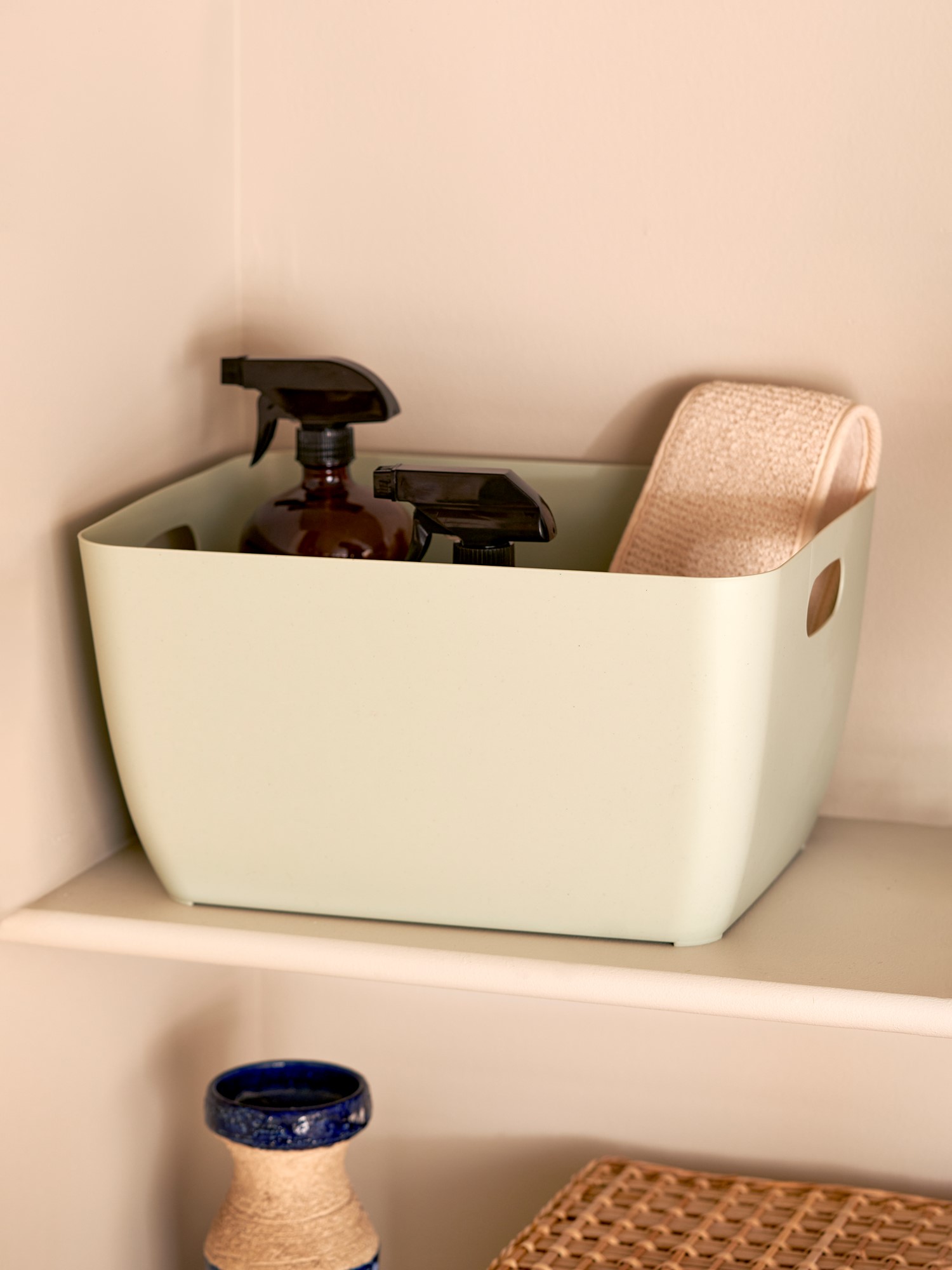 Cestino Ufficio ECOBIN NeoDeco 15 Litri - Blu Anatra, Plastica Riciclata, Design Moderno - Foto 9