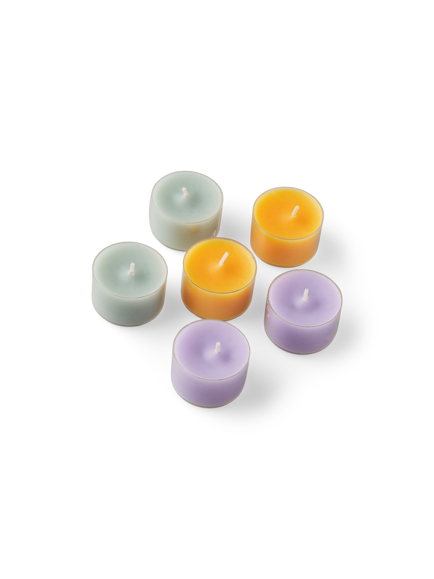Tealights Paraffin wax/cotton. 6 pcs. 7 hours. Søstrene Grene