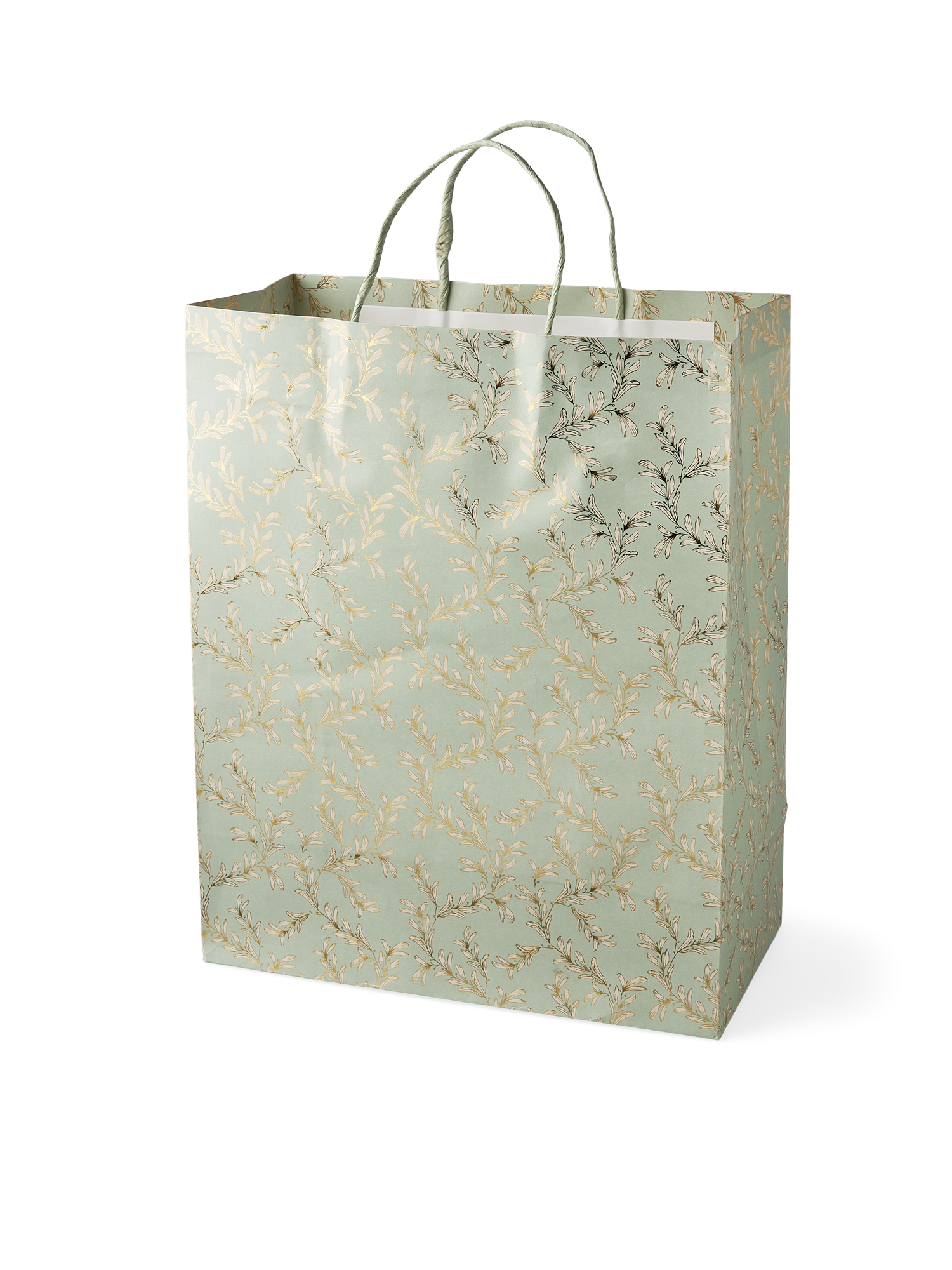 Pochette cadeau | Papier. 26,4 x 13,6 x 32,7 cm. | Dusty Green