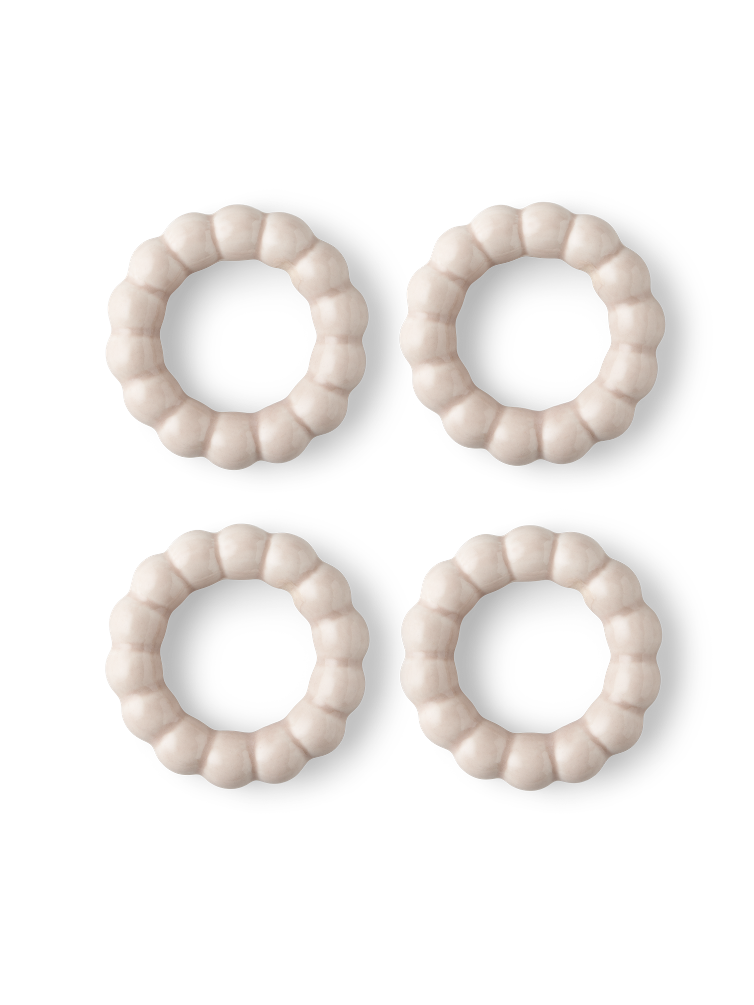 Amosfun Lot De 4 Ronds De Serviette De Noël En Forme De Flocon De Neige