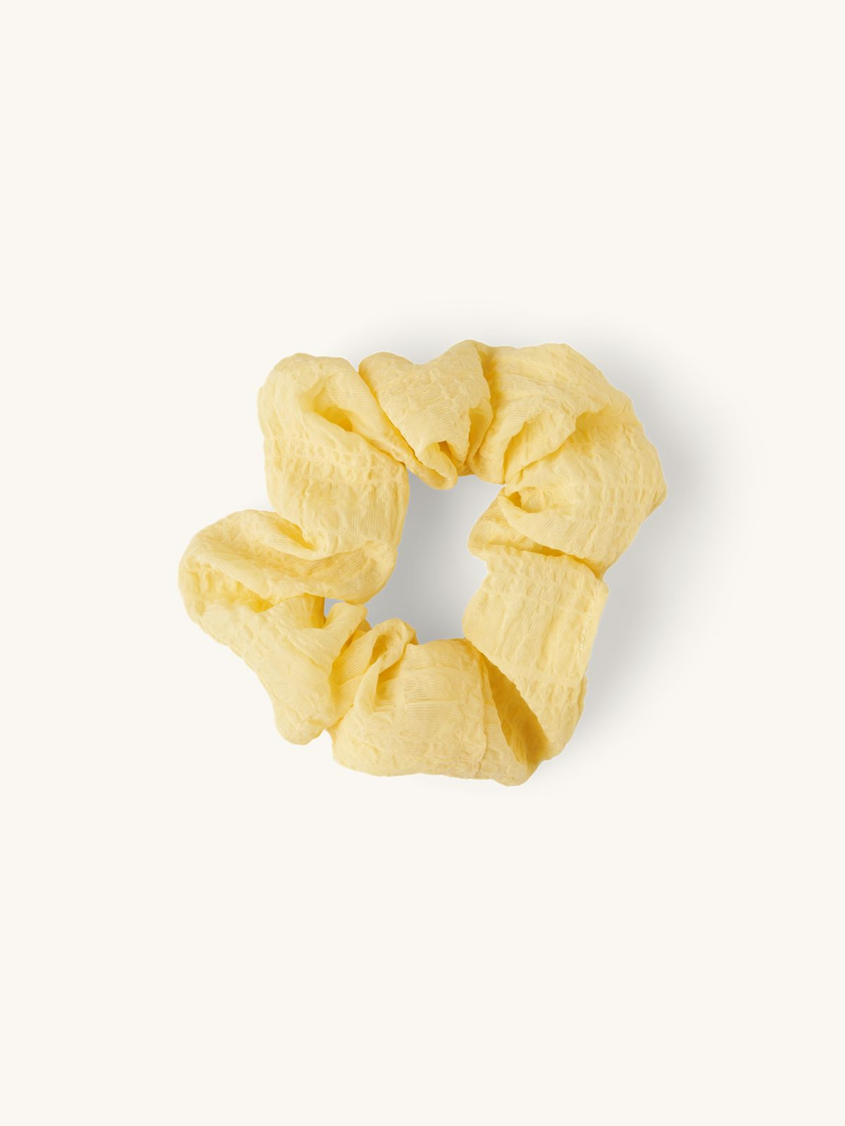 Scrunchie Polyester Yellow scrunchie-polyester-yellow