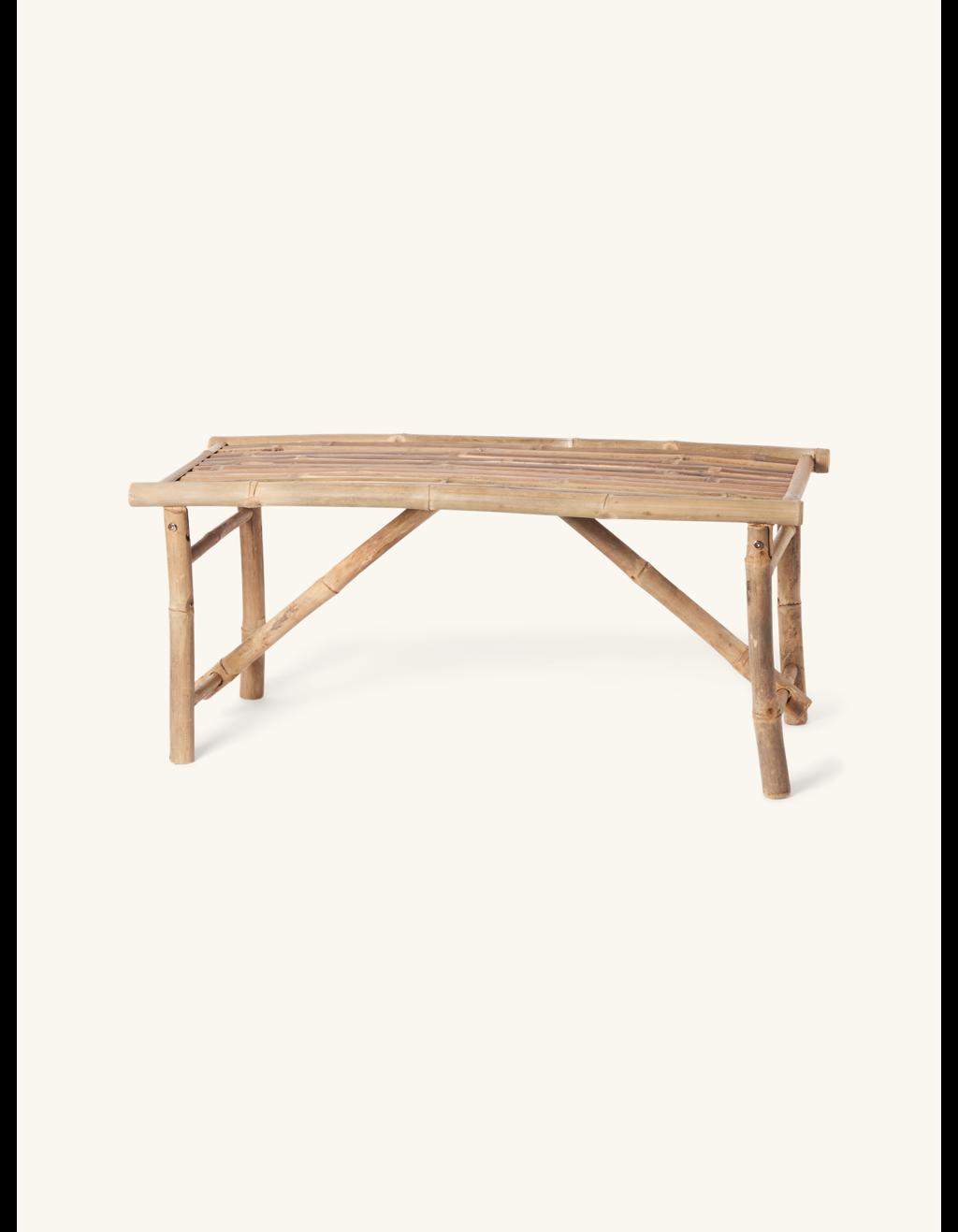 Home - Bench - Bamboo. 100 x 38 x 45 cm.