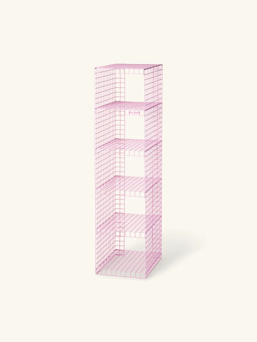 GRID RACK | Metal. 26 x 105 x 33 cm. | Rose | Kalager Design