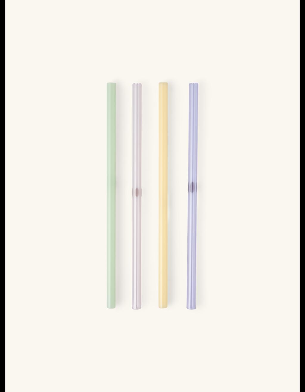 Home - Glass straws - Glass. 20 cm. 4 pcs.