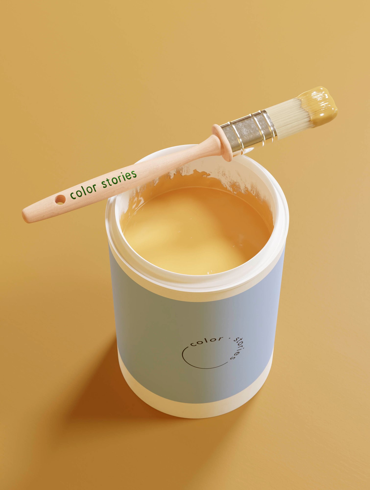 Paint 2000 ml Acrylic paint. Yellow Color Stories