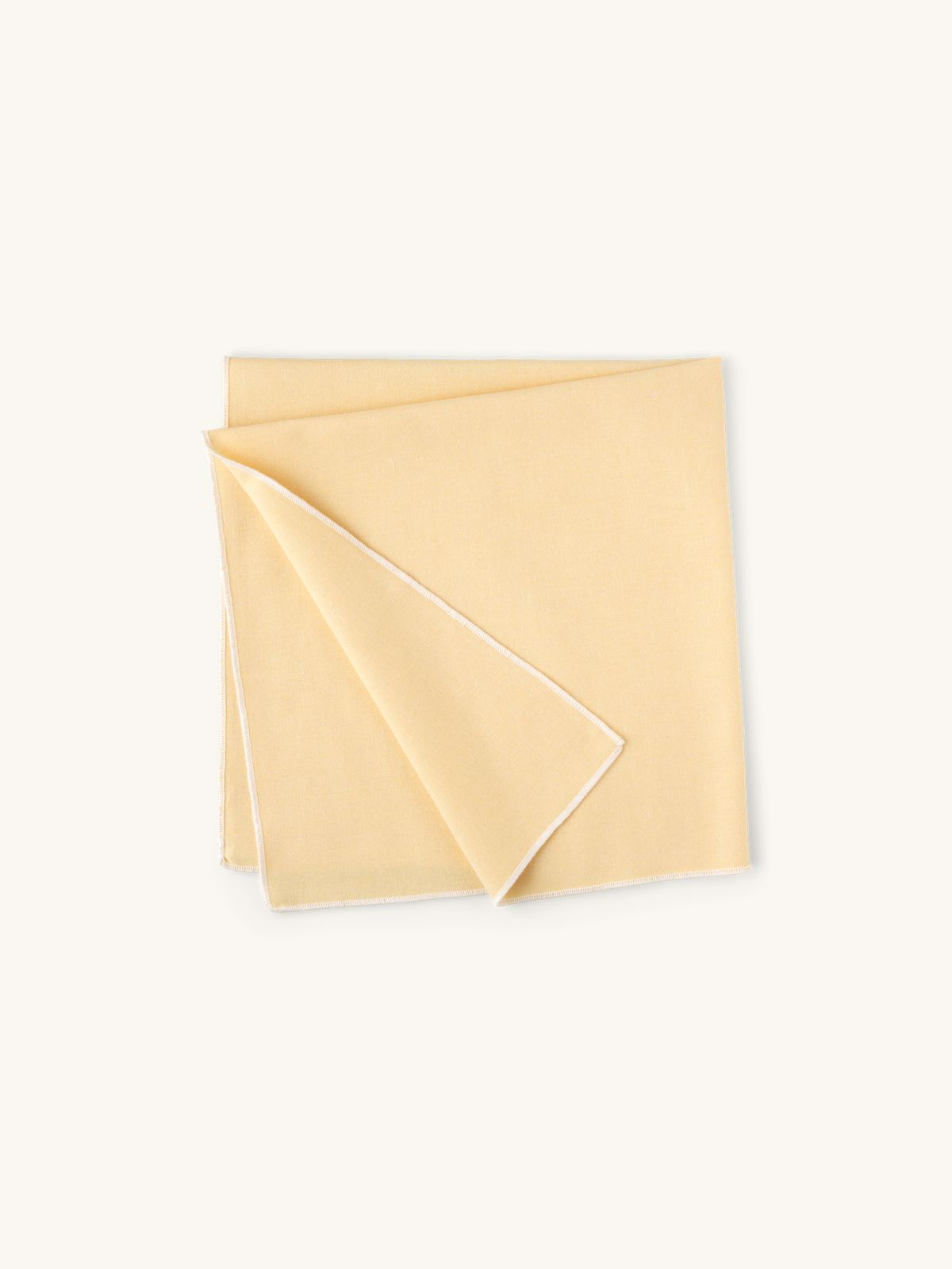 Tyg för presentinslagning Bomull. 70 x 70 cm. Light Olive, Off White