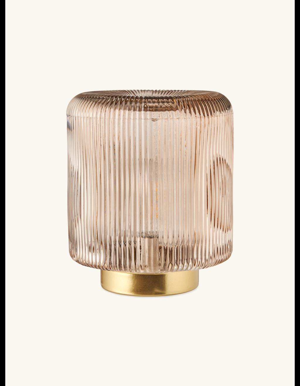 Home - LED lamp - Iron/glass. Ø16.3 x 14.8 cm.