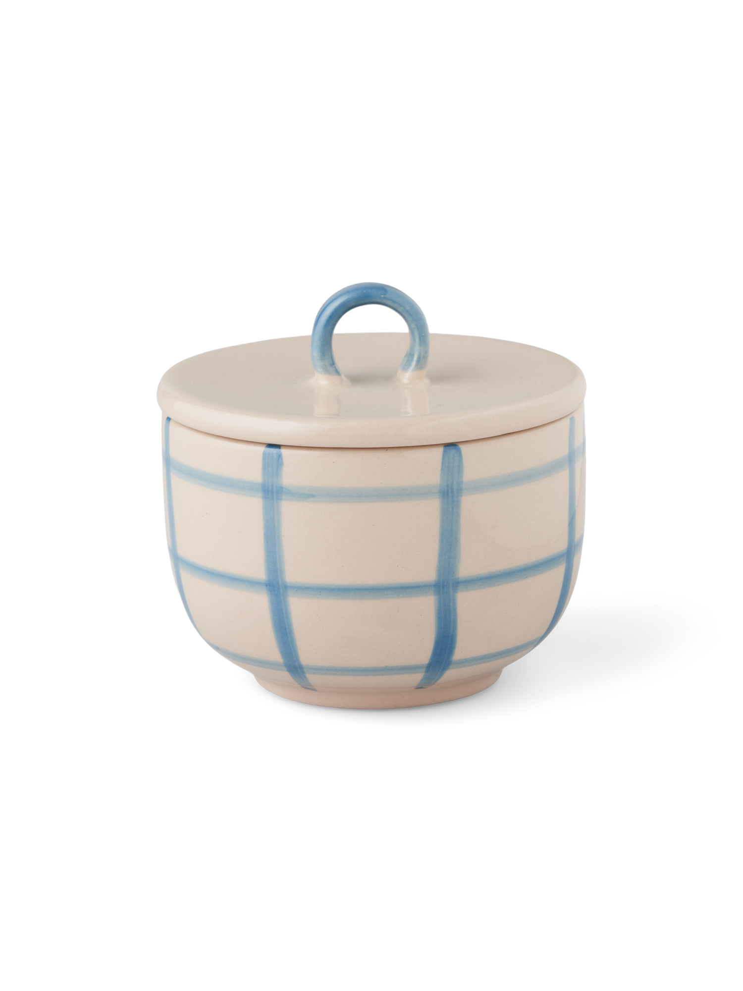 Sugar bowl Stoneware. Ø8.7 x 8.4 cm. Smokey Blue, Off White