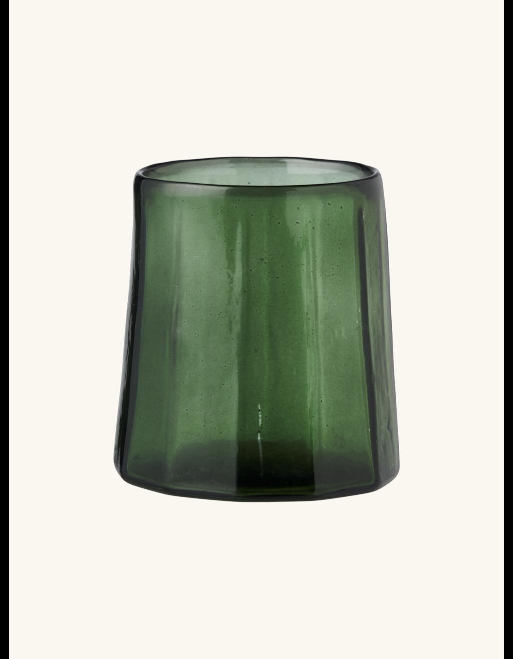Home - Tealight holder - Glass. Ø7.5 x 8 cm.