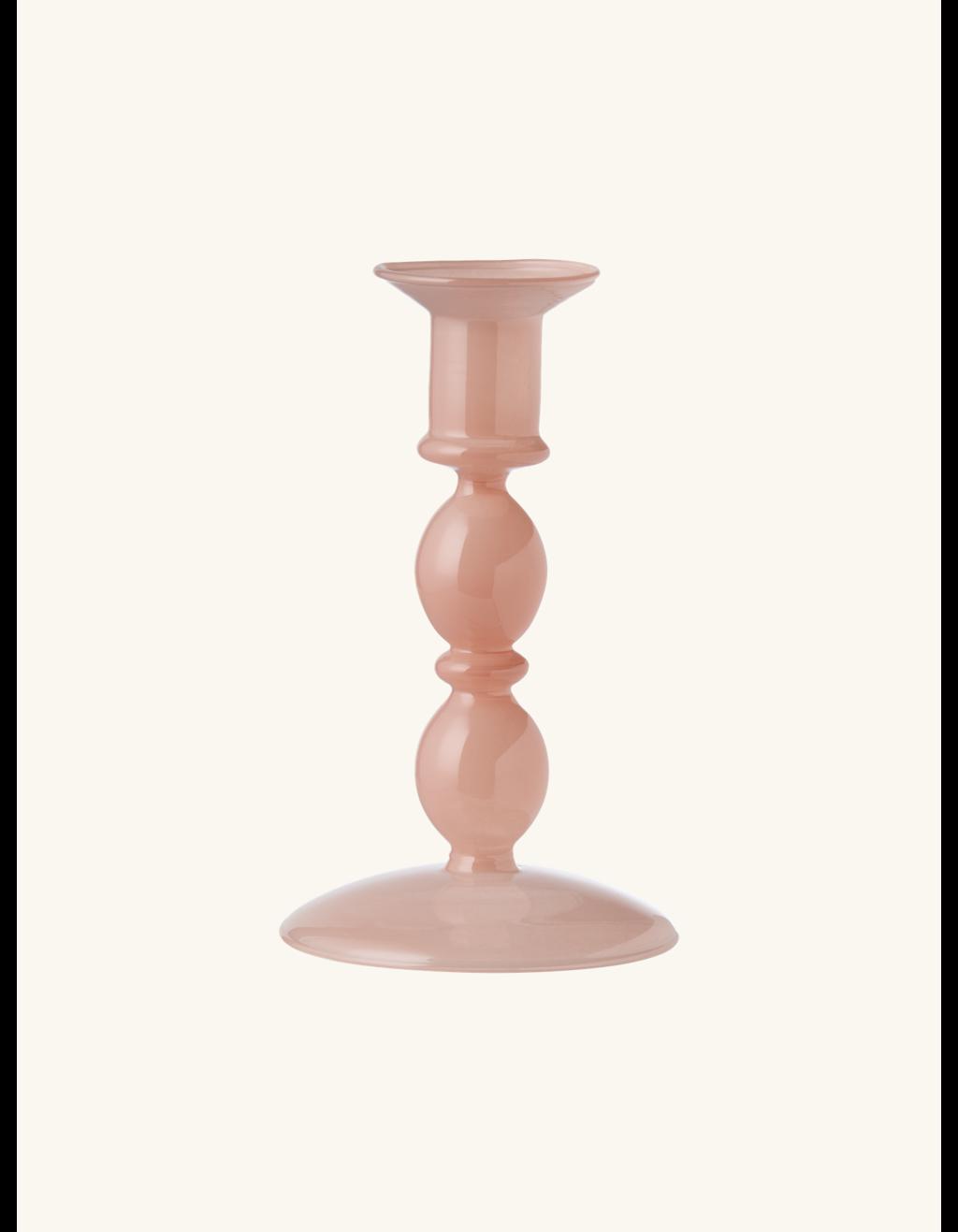 Home - Candleholder - Glass. Ø9 x 15 cm.