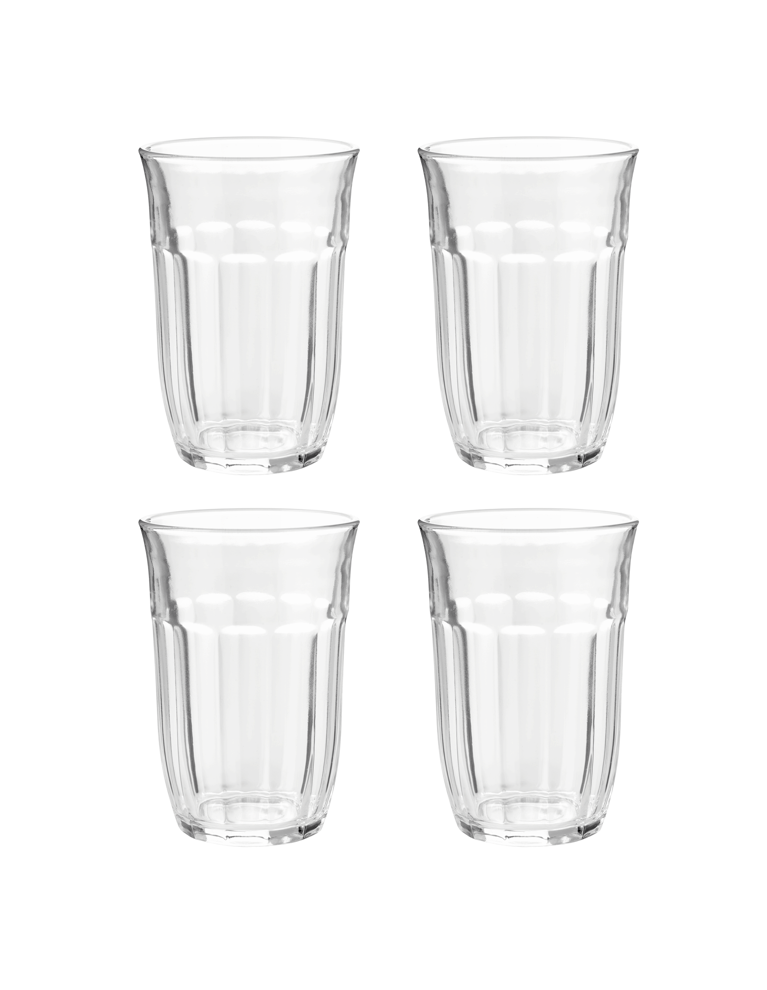 Drinking glasses 4pack Glass. 8.7 x 12.6 cm. 310 ml. 4 pcs. Clear