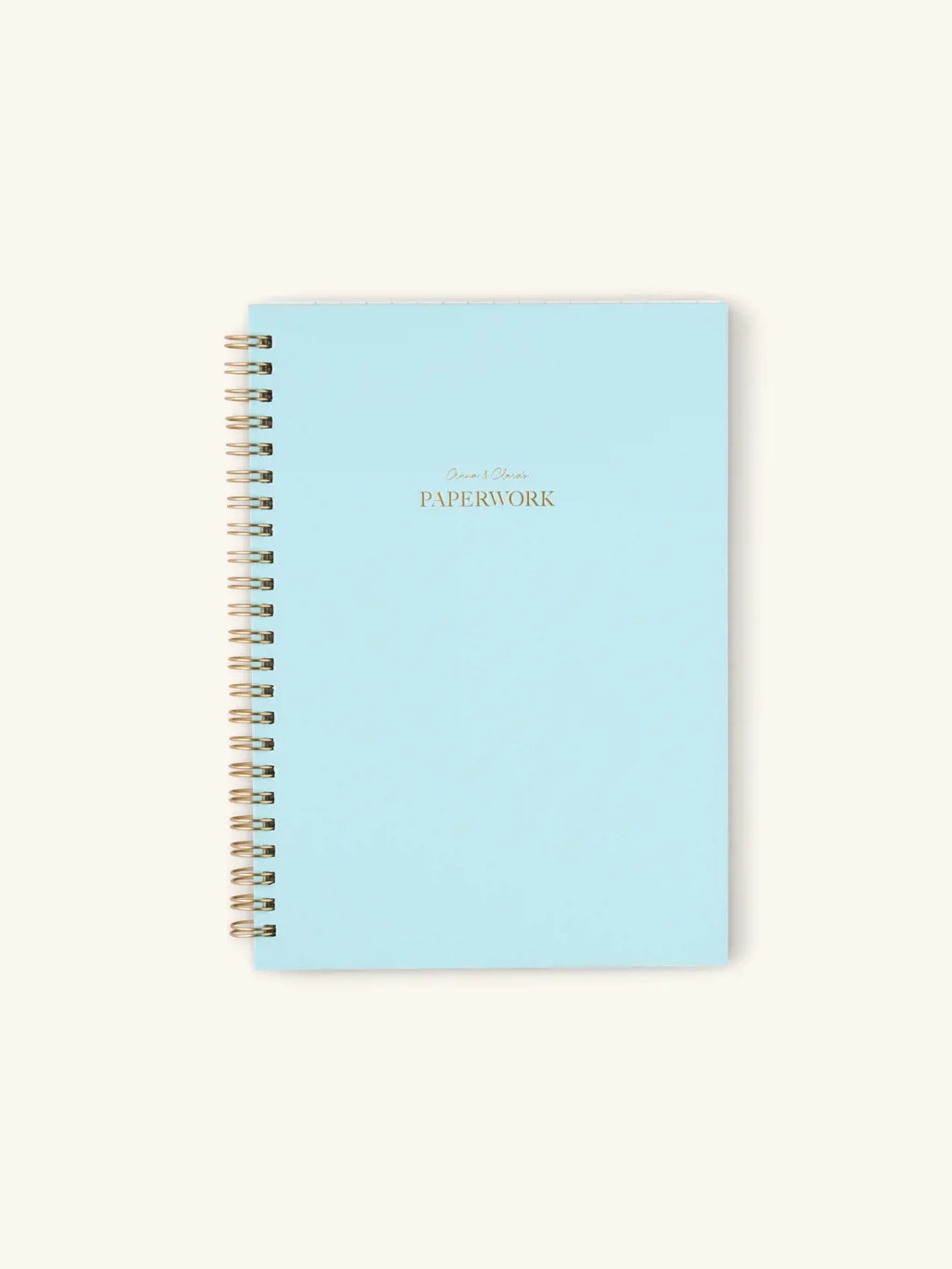 Notesbog A5 | Papir. Hardcover. A5. 80 sider. | Ice Blue, Gold