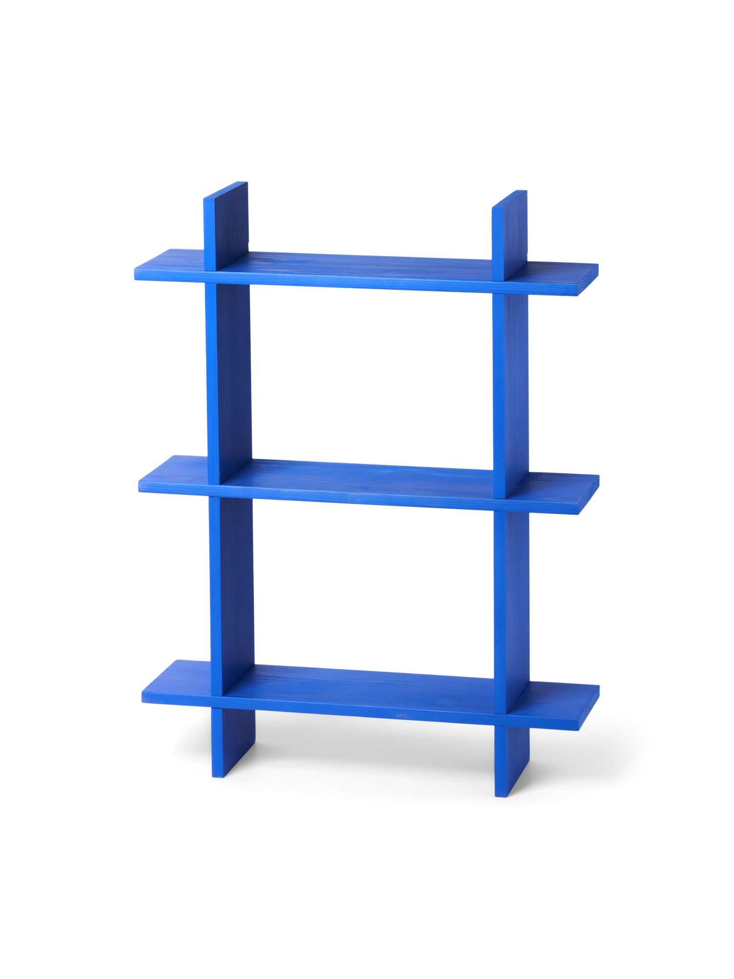 Blue wall shelf