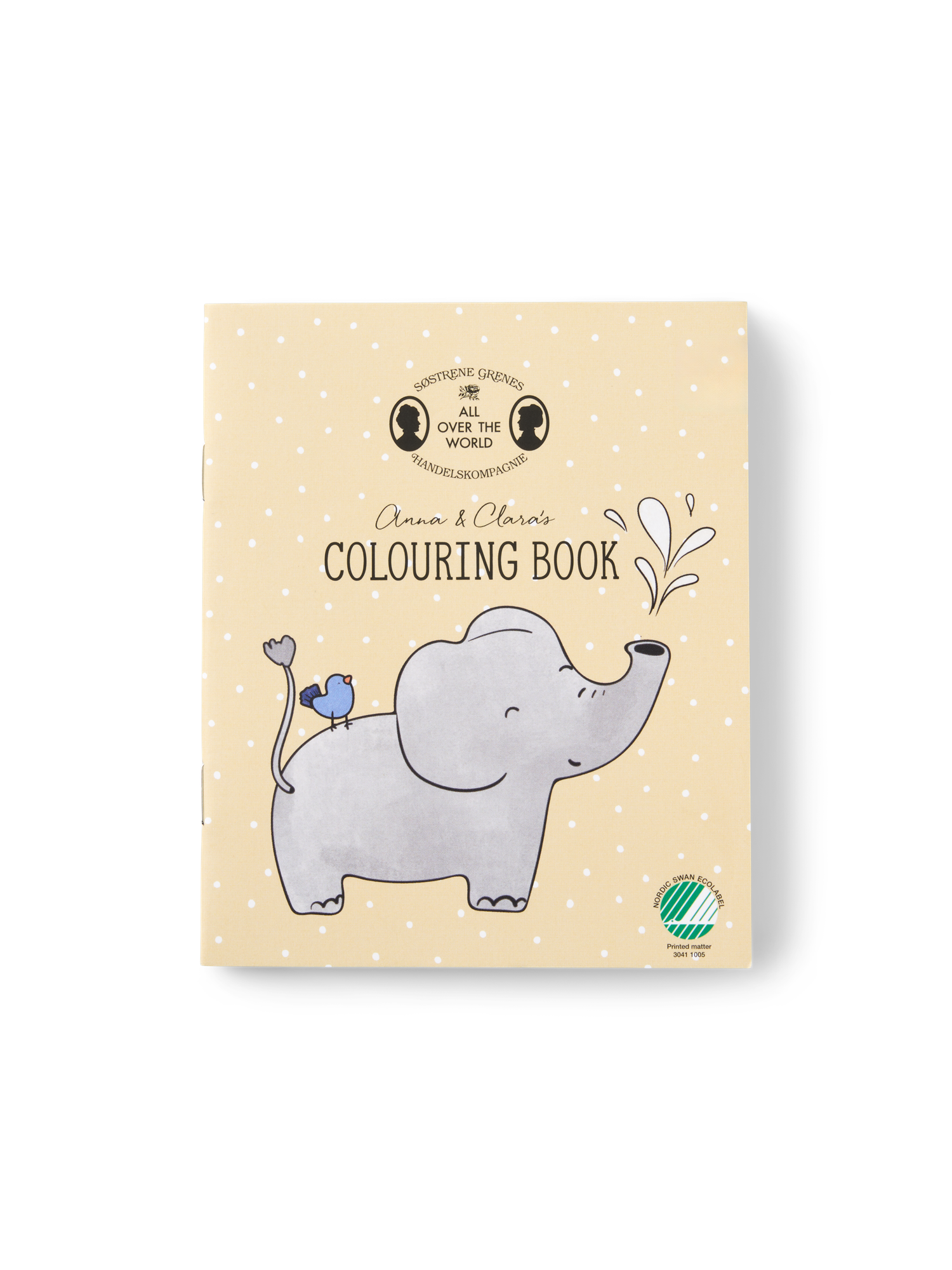 Mini colouring book Paper. 10 x 12 cm. Light Olive